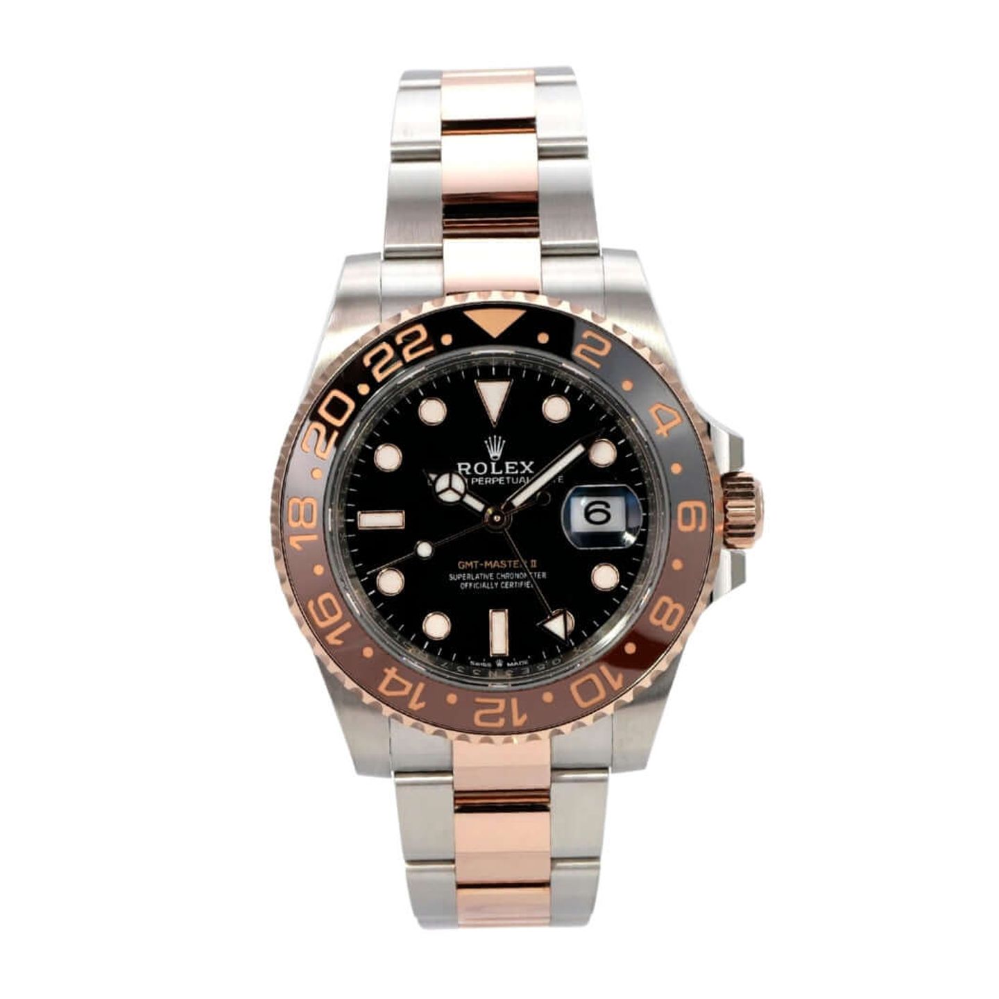 Rolex GMT-Master II 126711CHNR (2023) - Black dial 40 mm Gold/Steel case (2/8)