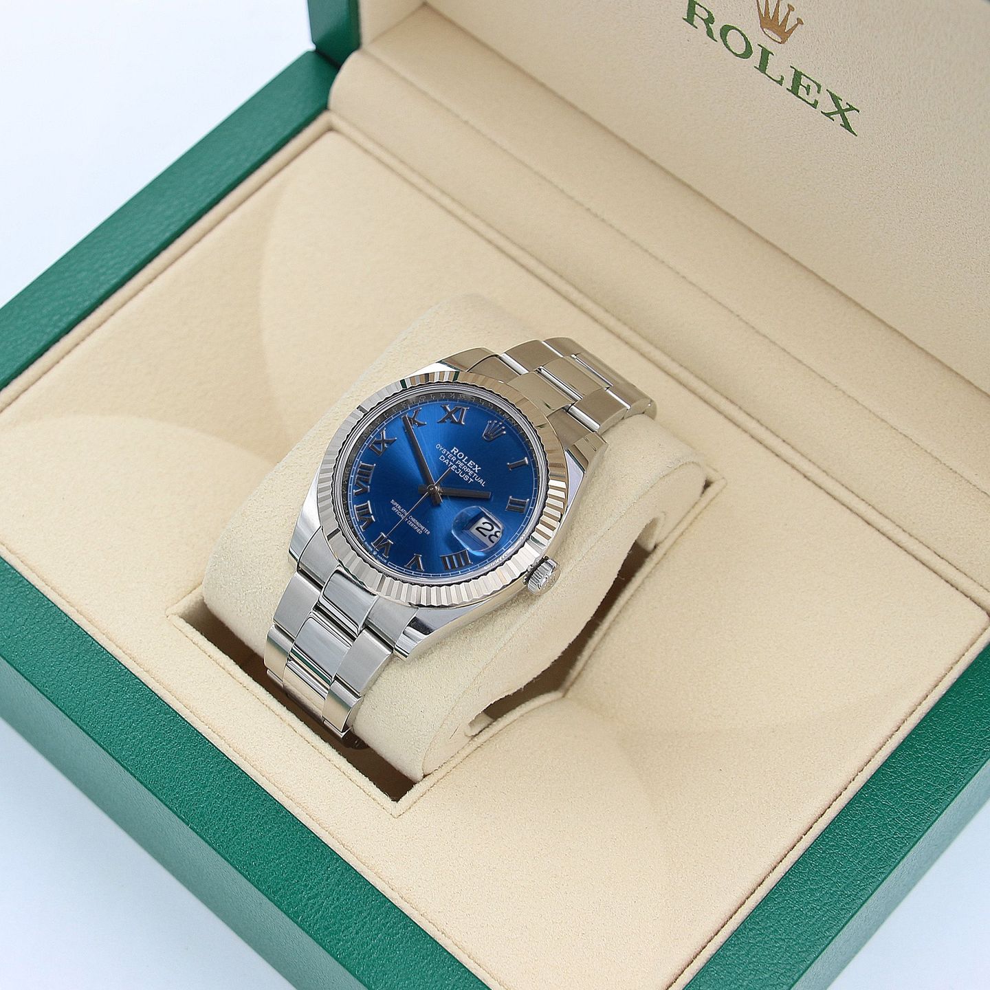 Rolex Datejust 41 126334 (Unknown (random serial)) - Blue dial 41 mm Steel case (2/4)