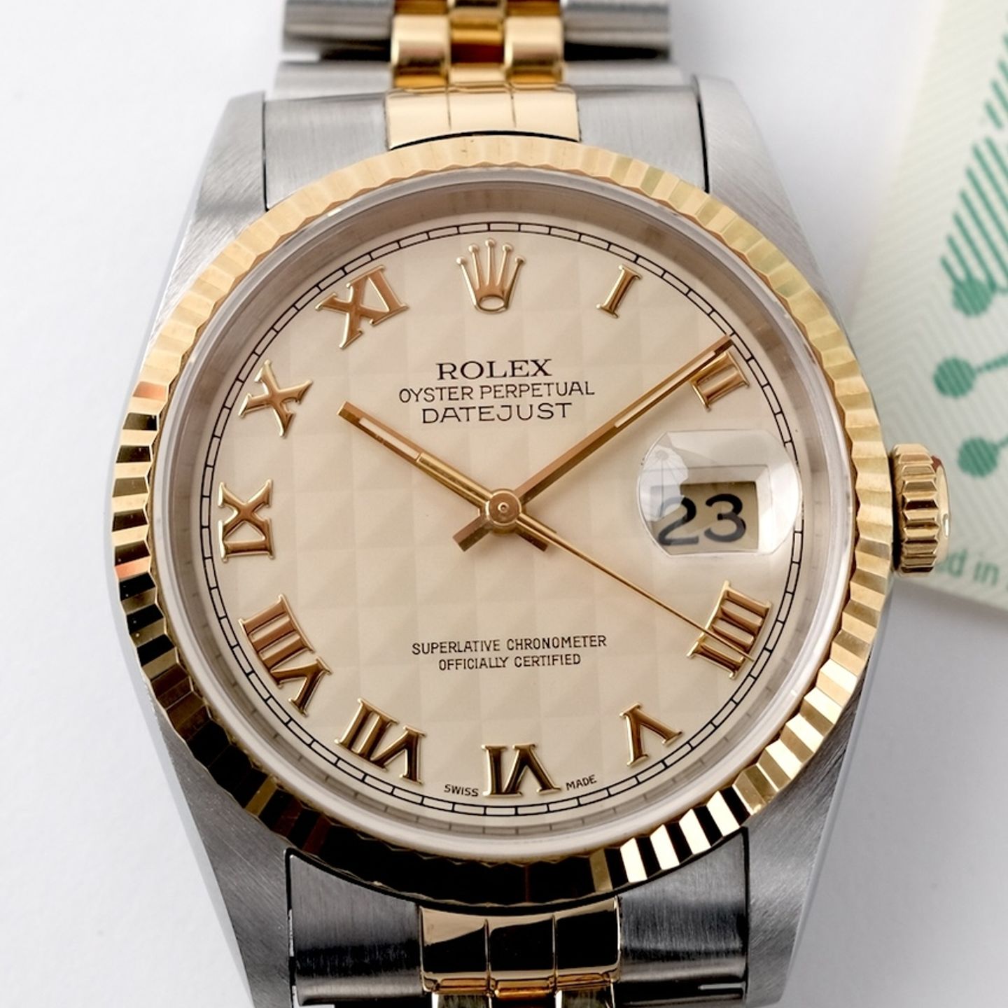 Rolex Datejust 36 16233 (1996) - 36 mm Gold/Steel case (3/8)