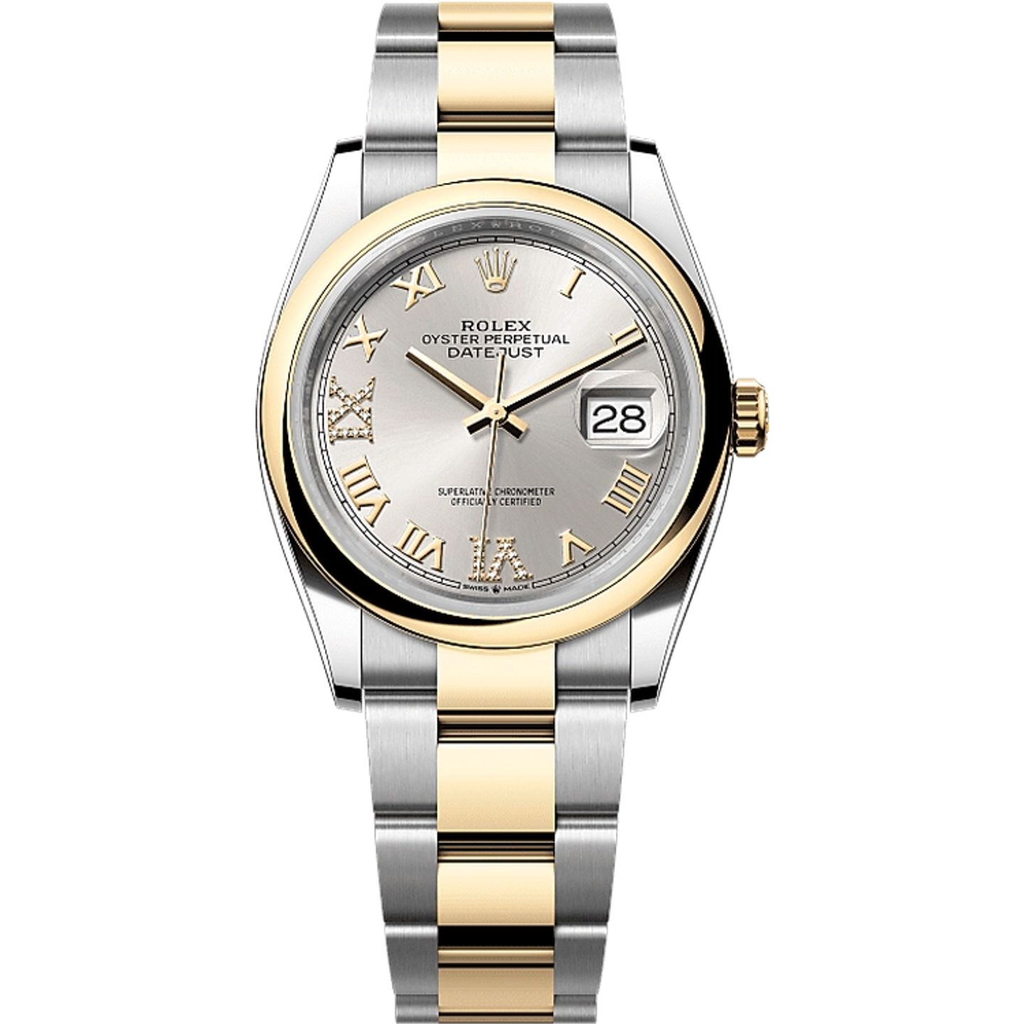 Rolex Datejust 36 126203 (2025) - Zilver wijzerplaat 36mm Staal (1/1)