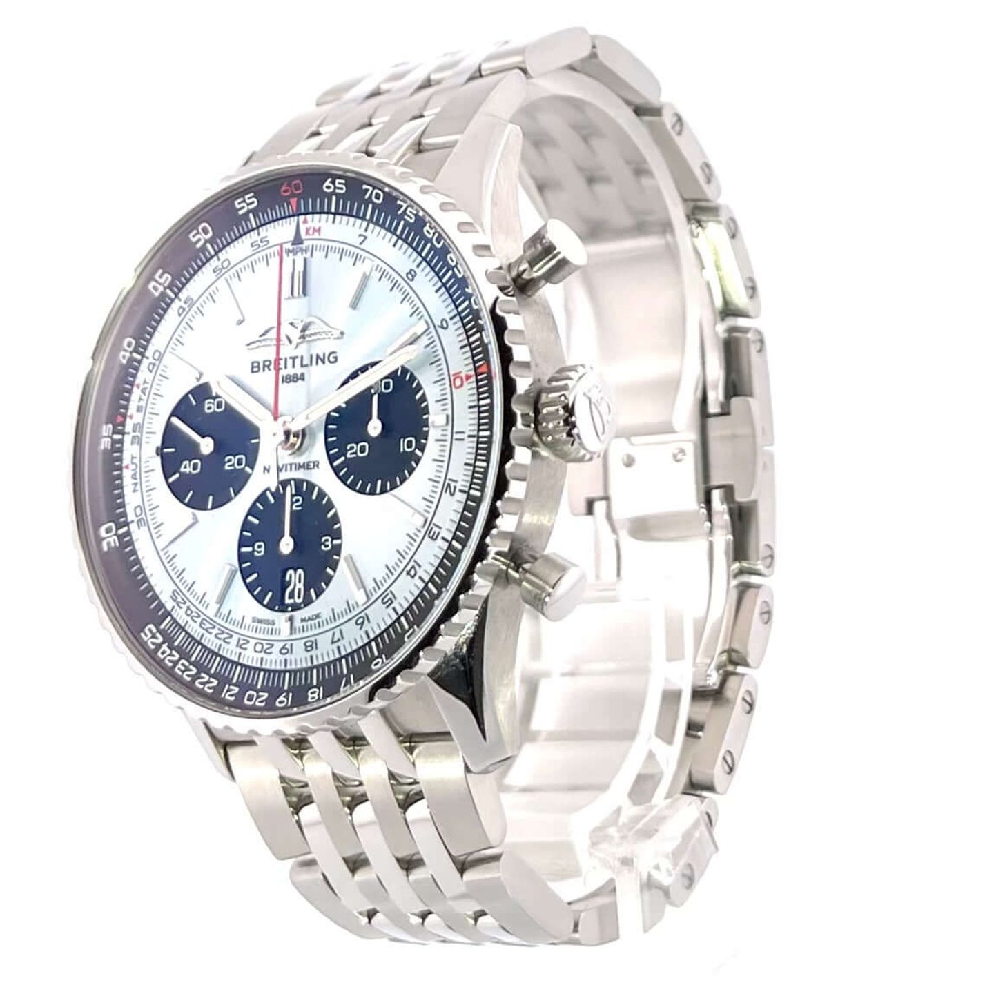 Breitling Navitimer 1 B01 Chronograph AB0138241C1A1 (2024) - Blauw wijzerplaat 43mm Staal (2/7)