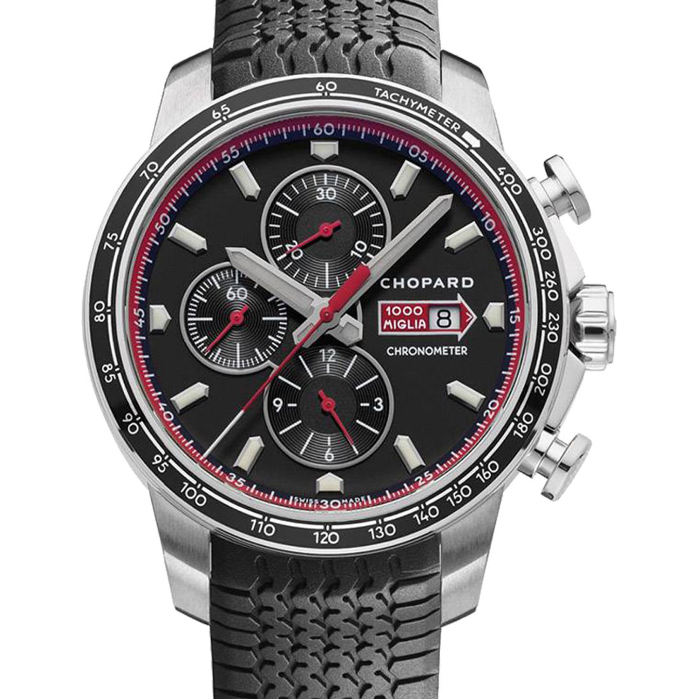 Chopard Mille Miglia 168571-3001 (2024) - Zwart wijzerplaat 44mm Staal (1/3)