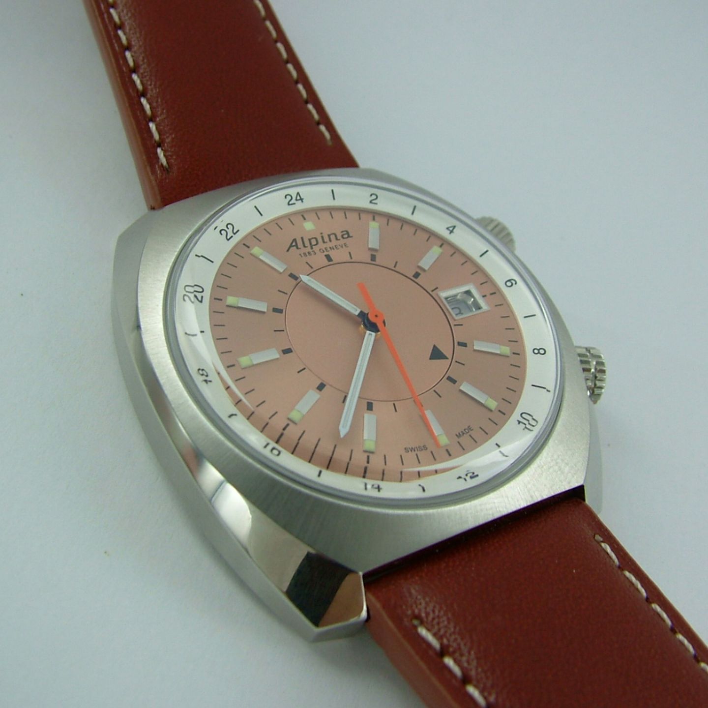 Alpina Startimer - (2022) - Pink dial 42 mm Steel case (4/7)