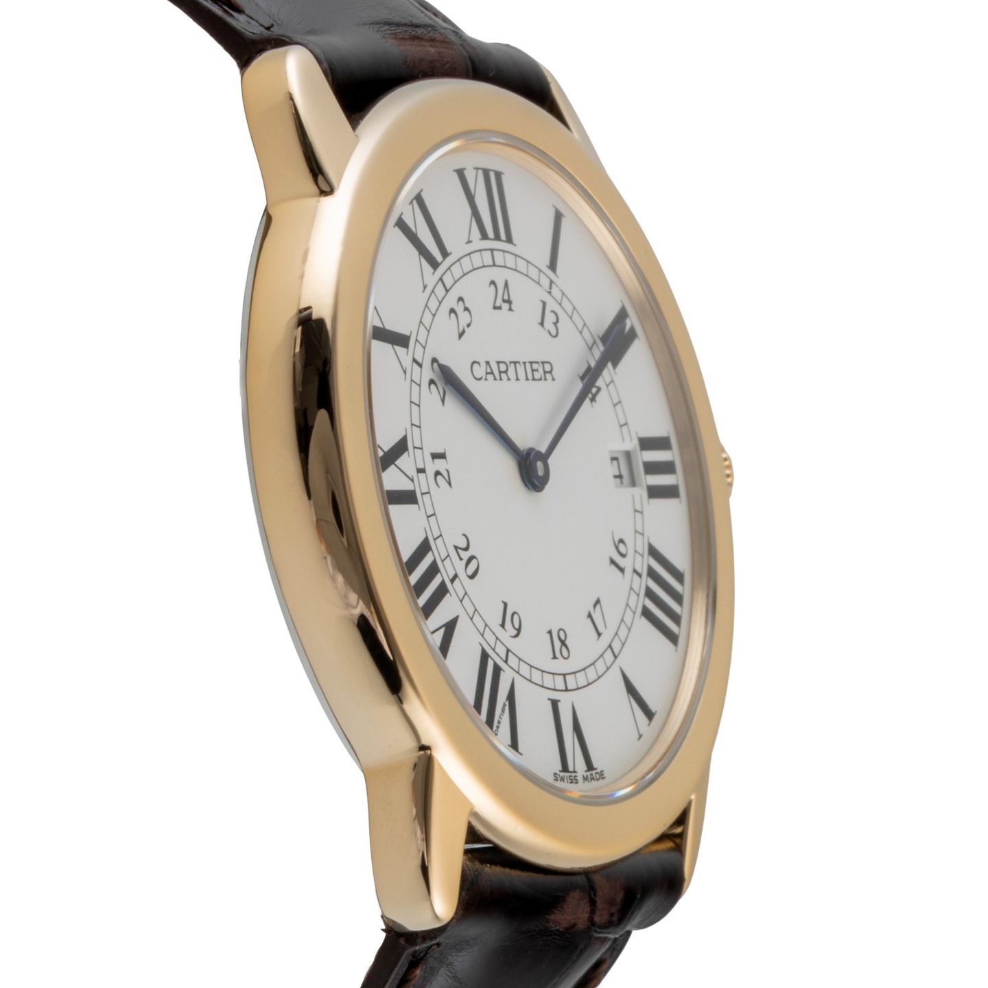 Cartier Ronde Solo de Cartier W6700455 (Unknown (random serial)) - Silver dial 36 mm Gold/Steel case (7/8)