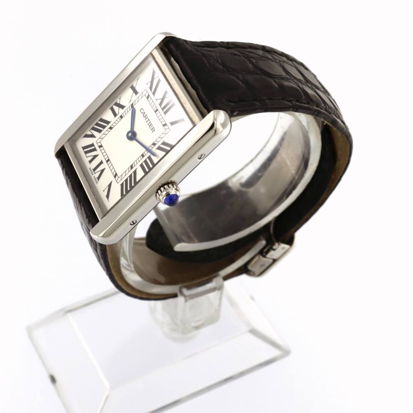 Cartier Tank Solo W5200005 (2016) - Wit wijzerplaat 24mm Staal (2/6)
