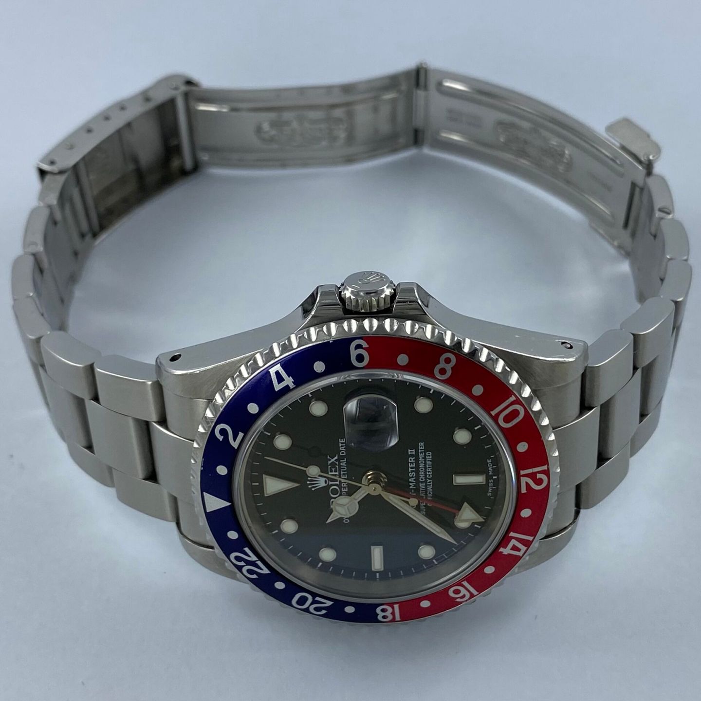 Rolex GMT-Master II 16710 (2002) - Zwart wijzerplaat 40mm Staal (2/6)