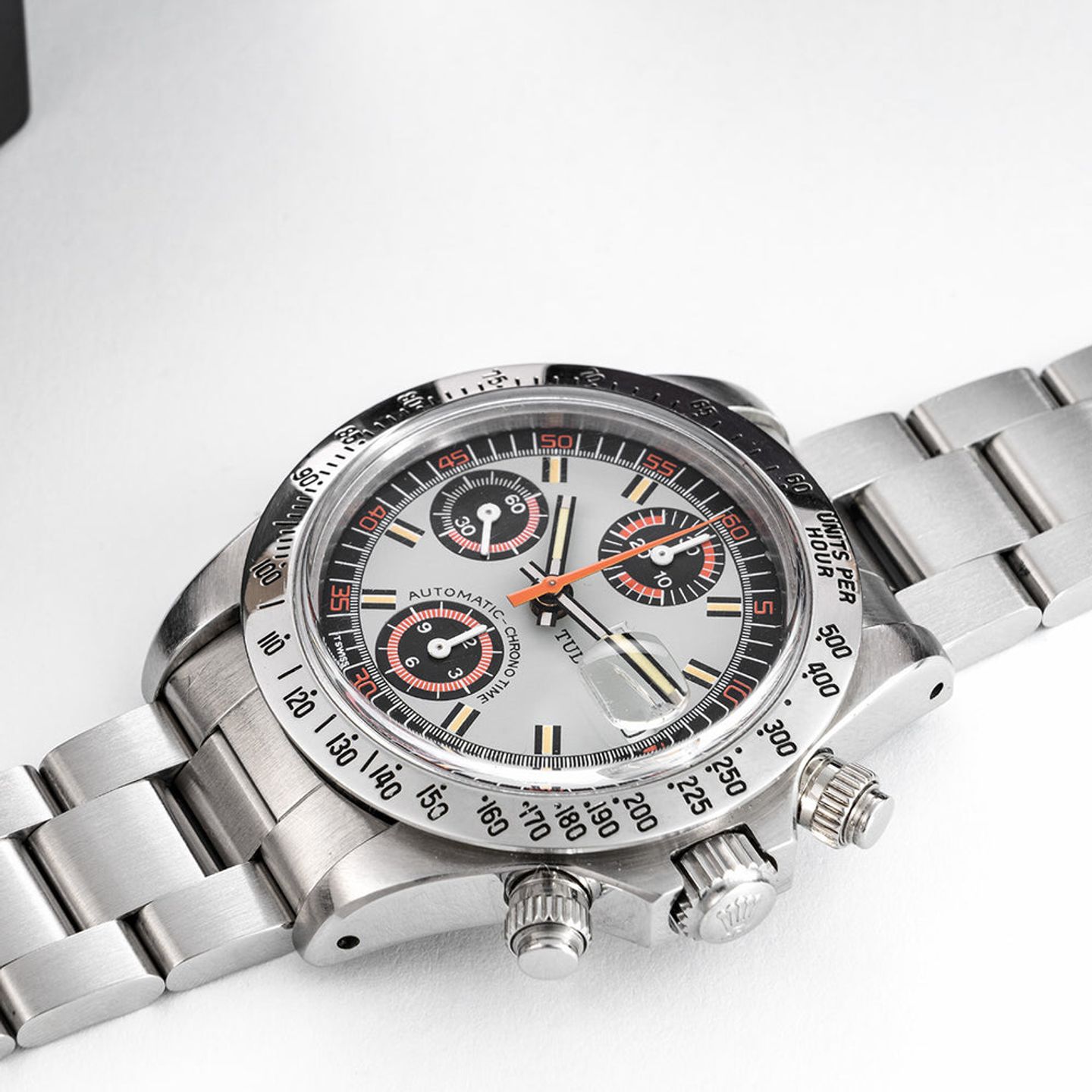 Tudor Oysterdate Big Block 94300 (Unknown (random serial)) - Grey dial 40 mm Steel case (6/8)