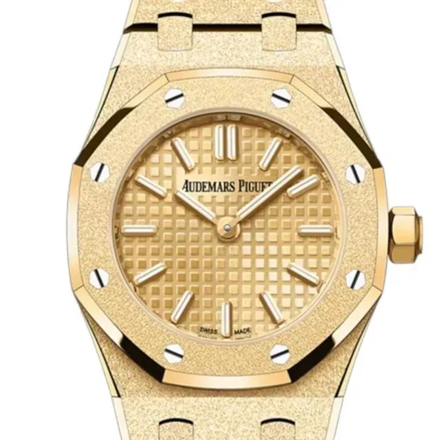 Audemars Piguet Royal Oak Mini 67630BA.GG.1312BA.01 (2025) - Champagne dial 23 mm Yellow Gold case (5/6)