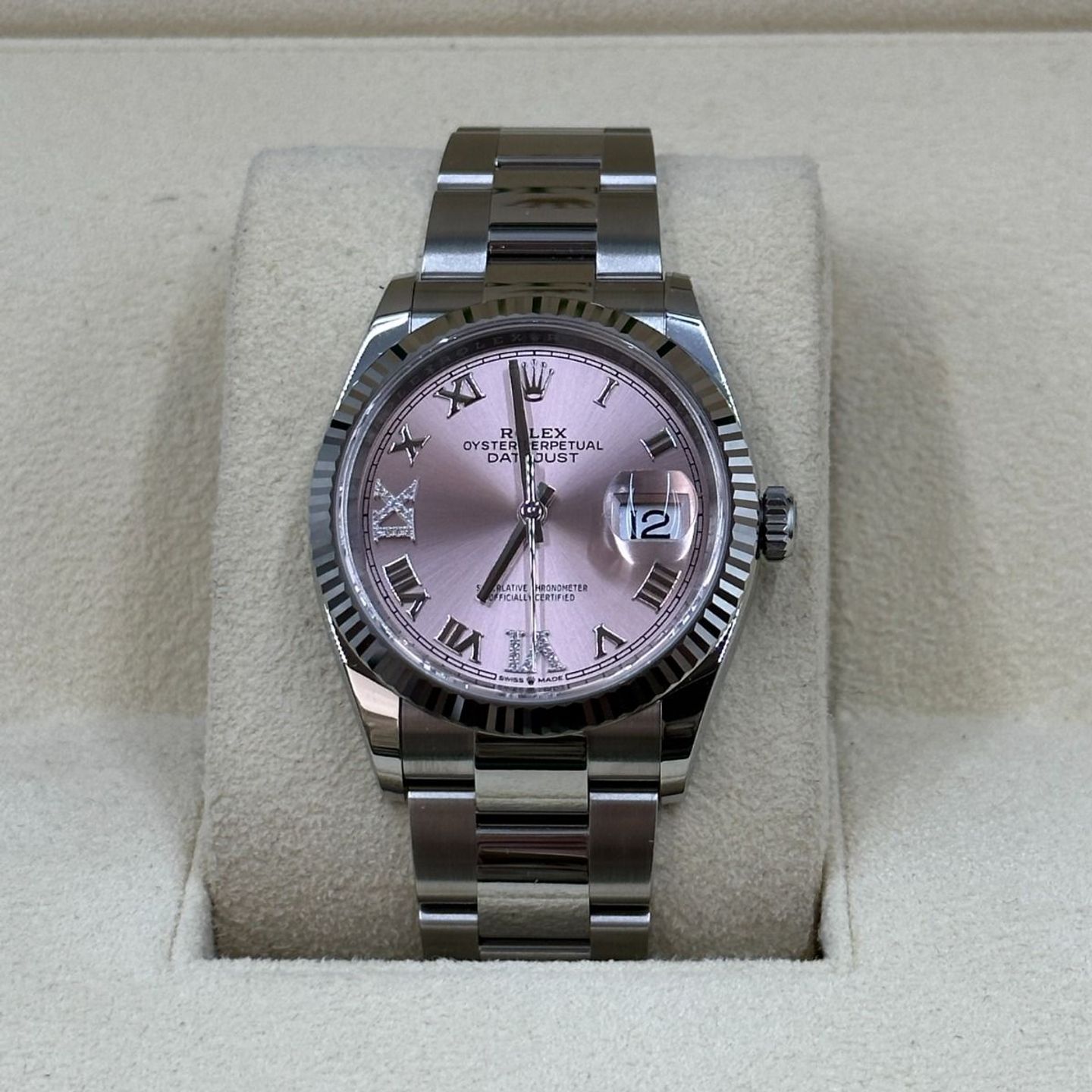 Rolex Datejust 36 126234 (2023) - Pink dial 36 mm Steel case (5/8)