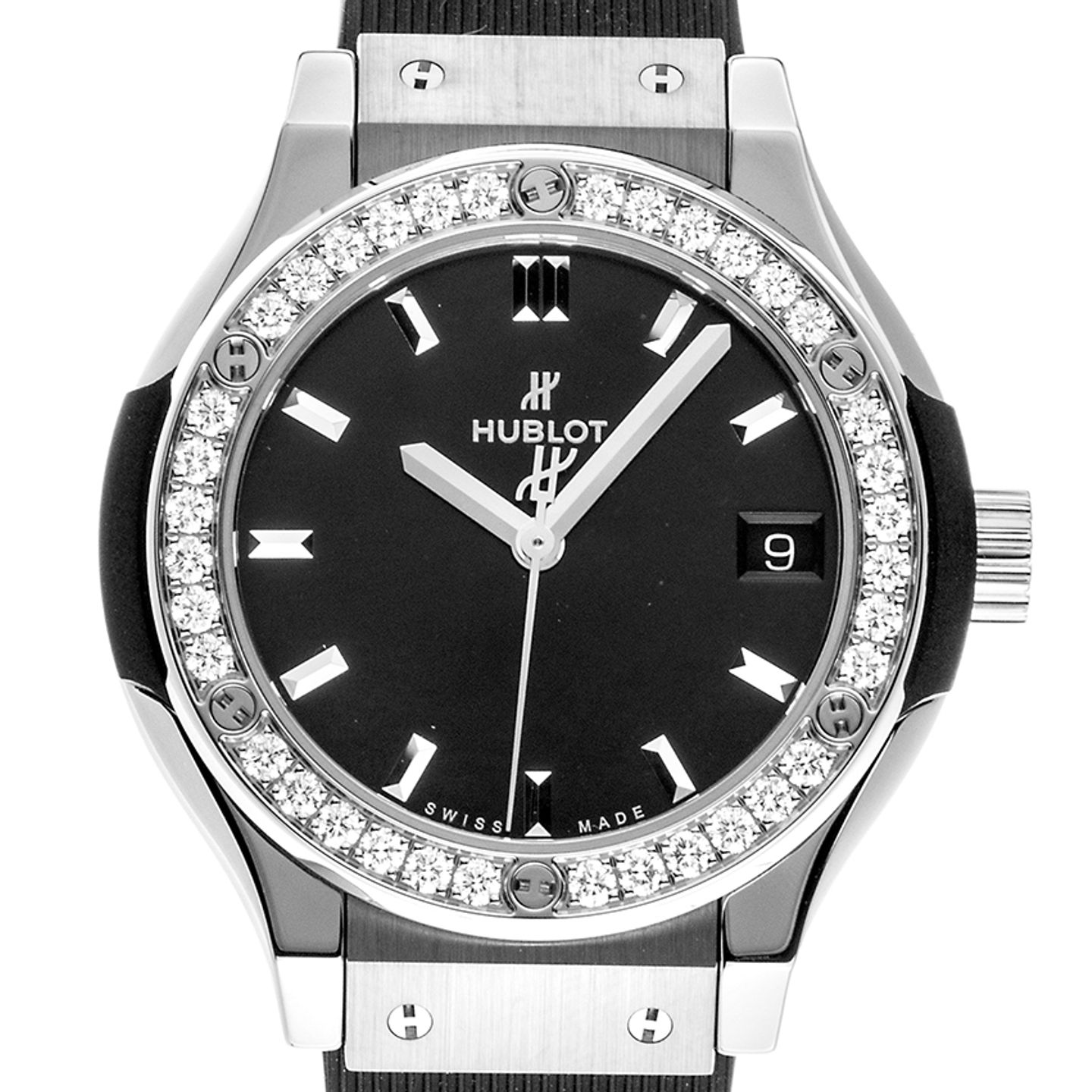 Hublot Classic Fusion Quartz 581.NX.1470.RX.1104 (2024) - Black dial 33 mm Titanium case (1/6)