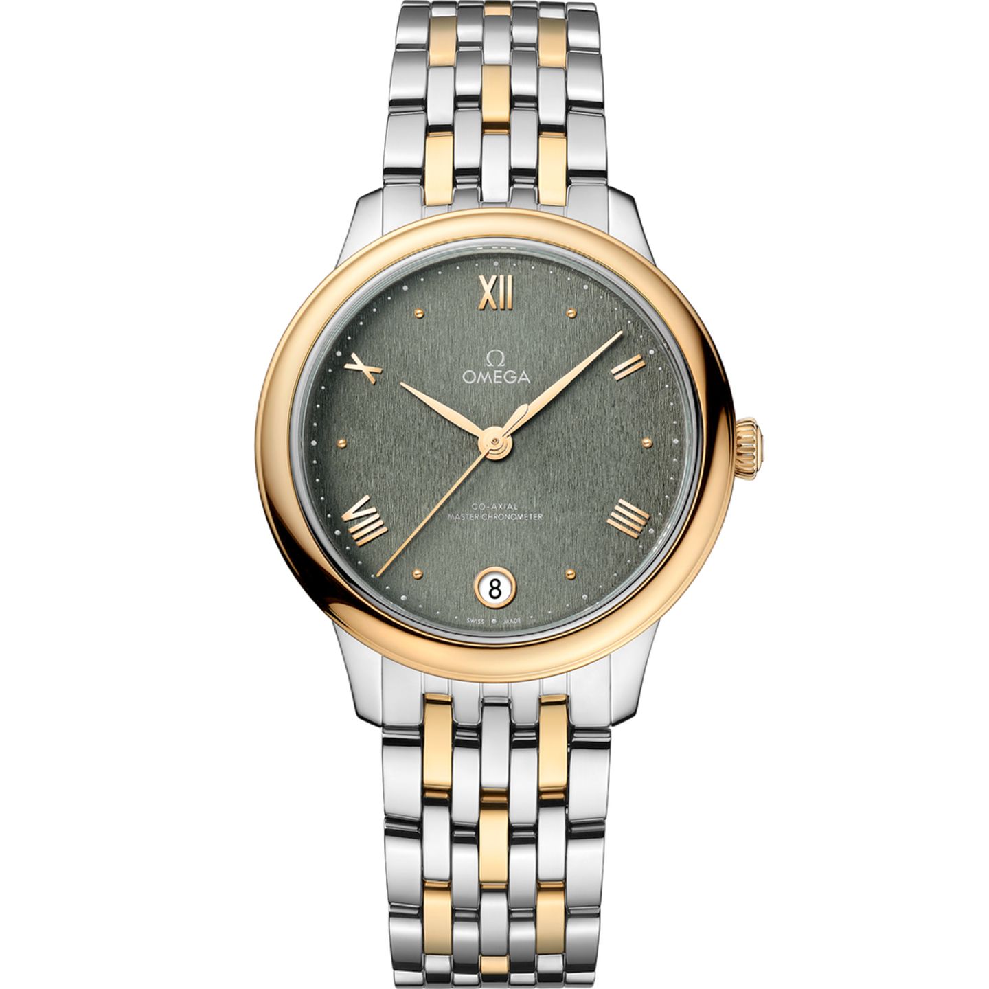 Omega De Ville 434.20.34.20.10.001 (2025) - Groen wijzerplaat 34mm Goud/Staal (1/1)