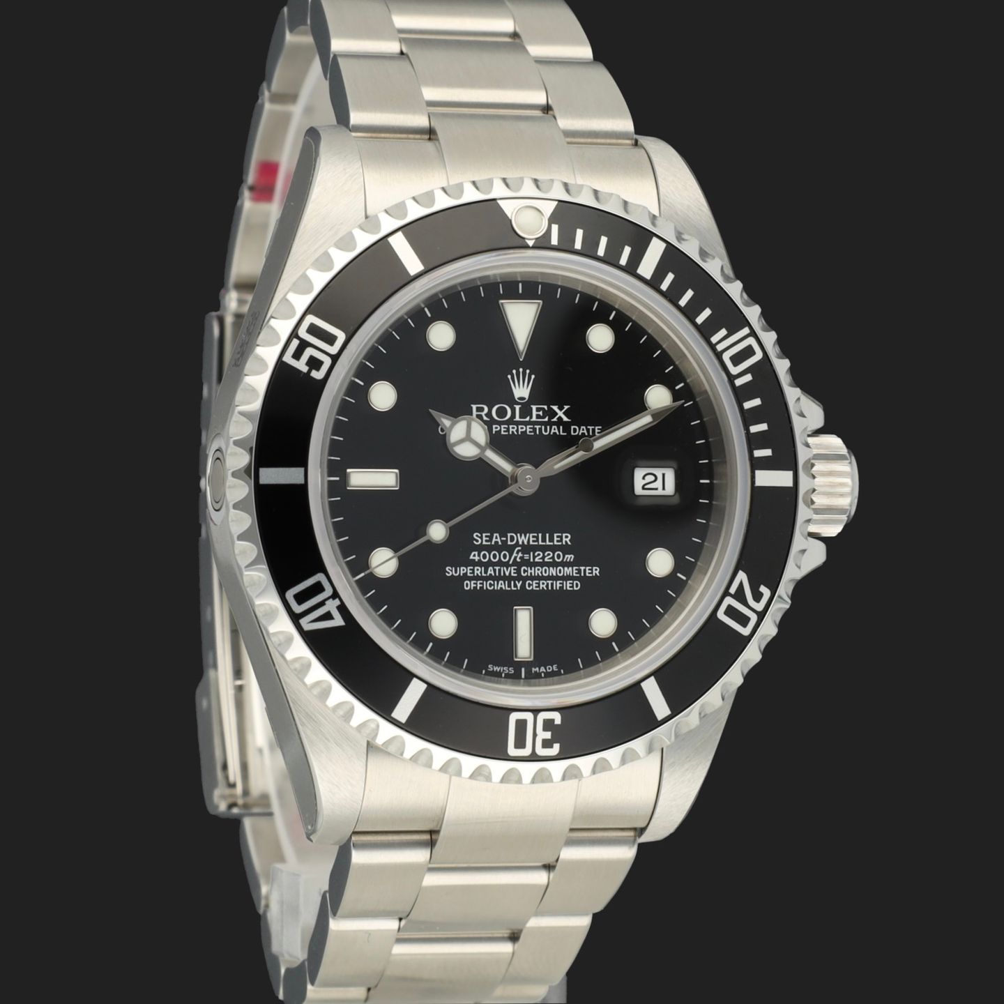 Rolex Sea-Dweller 4000 16600 (2008) - Black dial 40 mm Steel case (4/7)