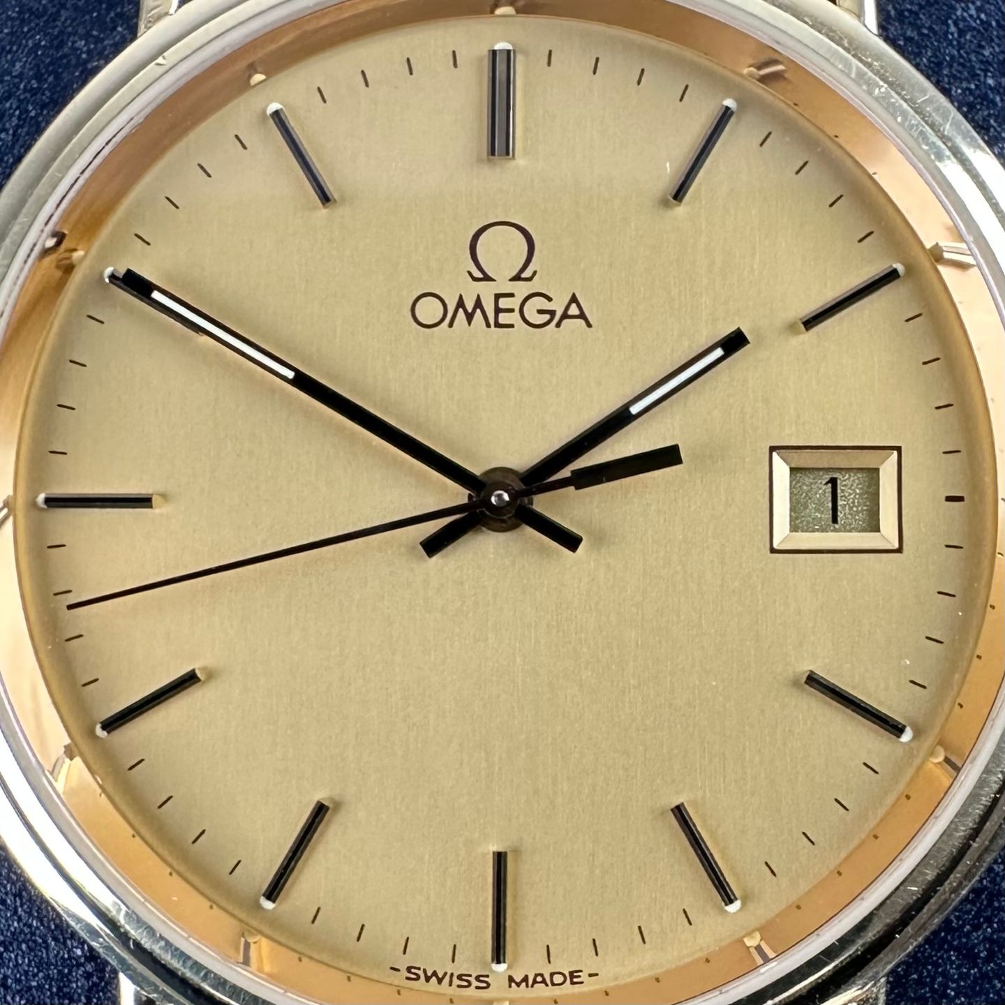 Omega Vintage 196.750 (1995) - Goud wijzerplaat 33mm Geelgoud (8/8)