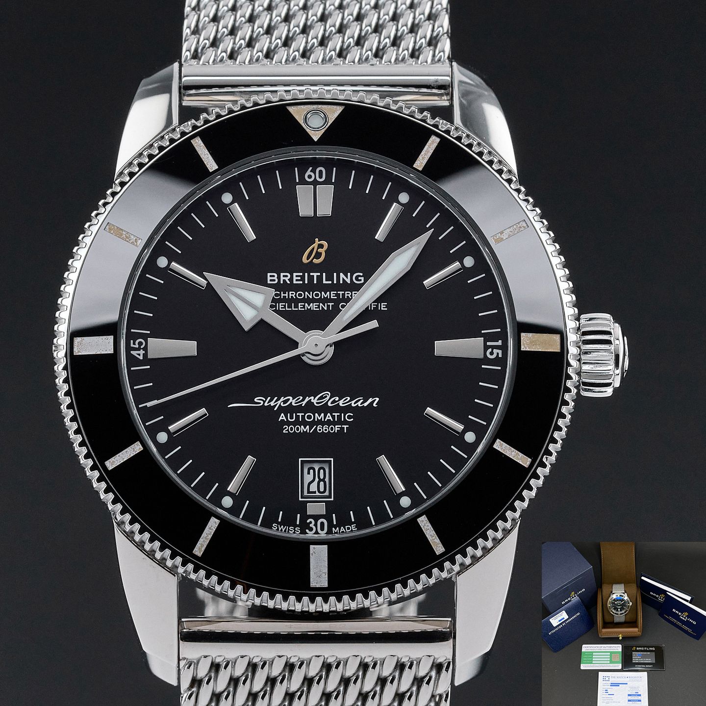 Breitling Superocean Heritage II 46 AB2020121B1A1 (2020) - Zwart wijzerplaat 46mm Staal (1/8)