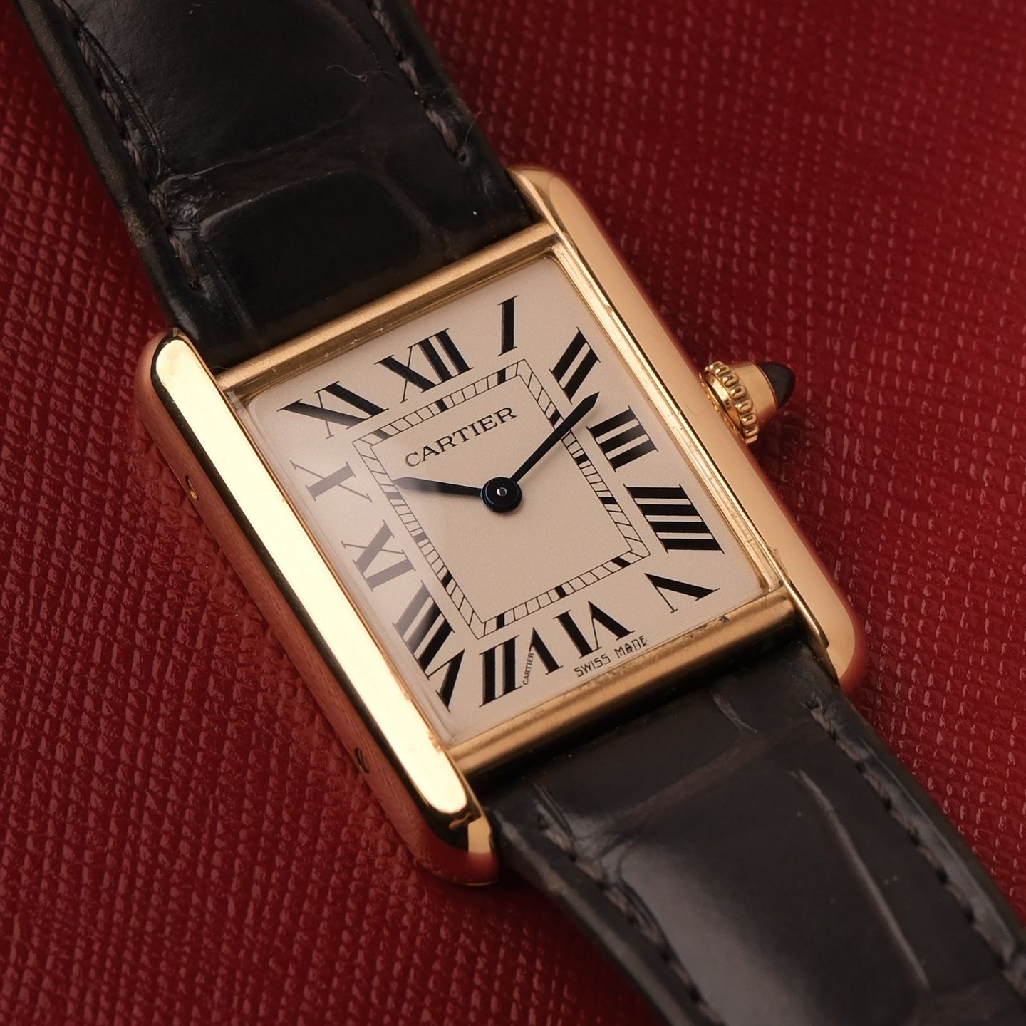 Cartier Tank Louis Cartier WGTA0067 (1917) - White dial 34 mm Yellow Gold case (4/7)