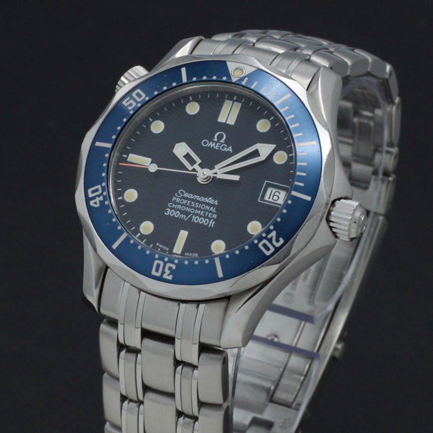 Omega Seamaster Diver 300 M 2551.80.00 (1999) - Blauw wijzerplaat 36mm Staal (7/7)