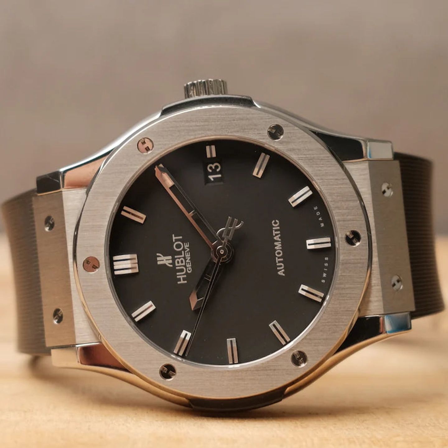 Hublot Classic Fusion 511.NX.1170.RX (2012) - Zwart wijzerplaat 45mm Titanium (1/8)