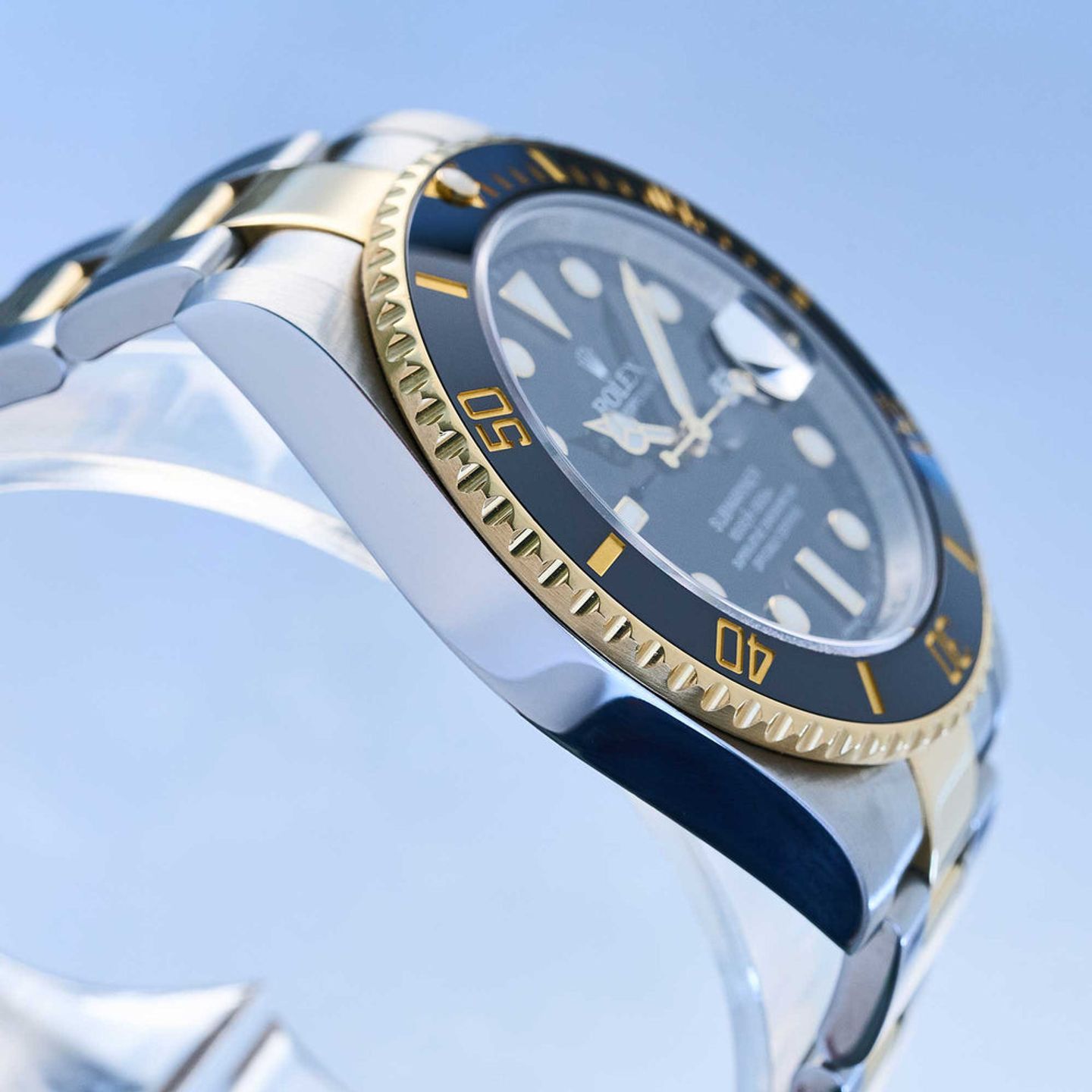 Rolex Submariner Date 116613LN (2015) - Black dial 40 mm Gold/Steel case (3/6)