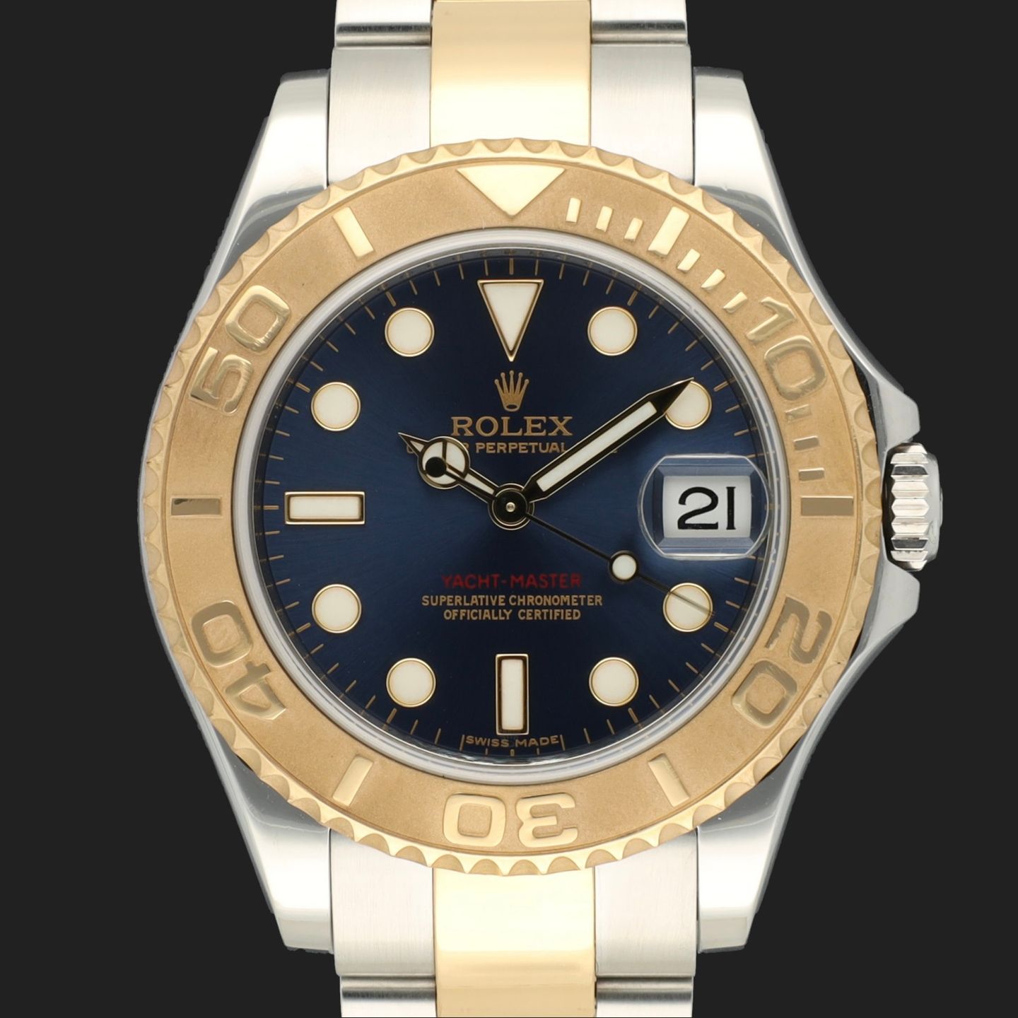 Rolex Yacht-Master 168623 (2012) - 35 mm Gold/Steel case (3/8)