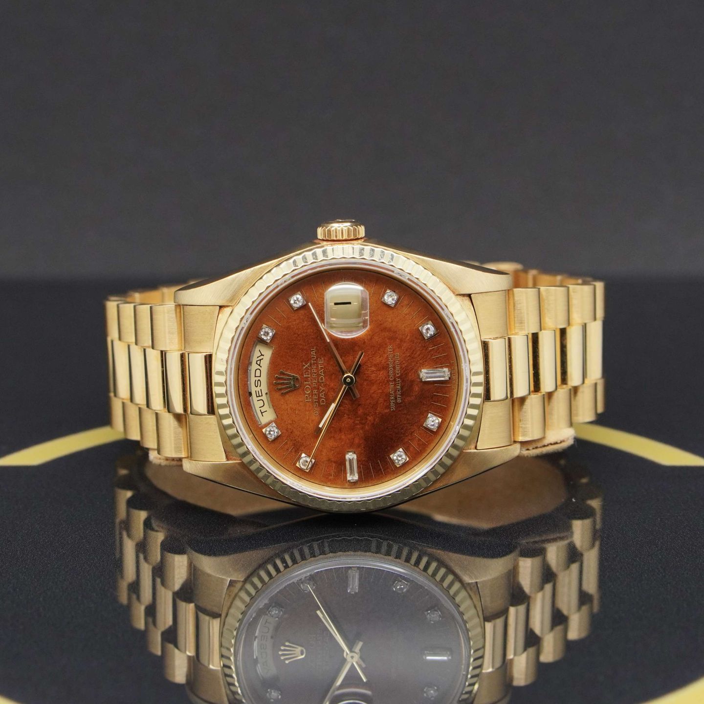 Rolex Day-Date 36 18238 (1992) - Brown dial 36 mm Yellow Gold case (4/7)