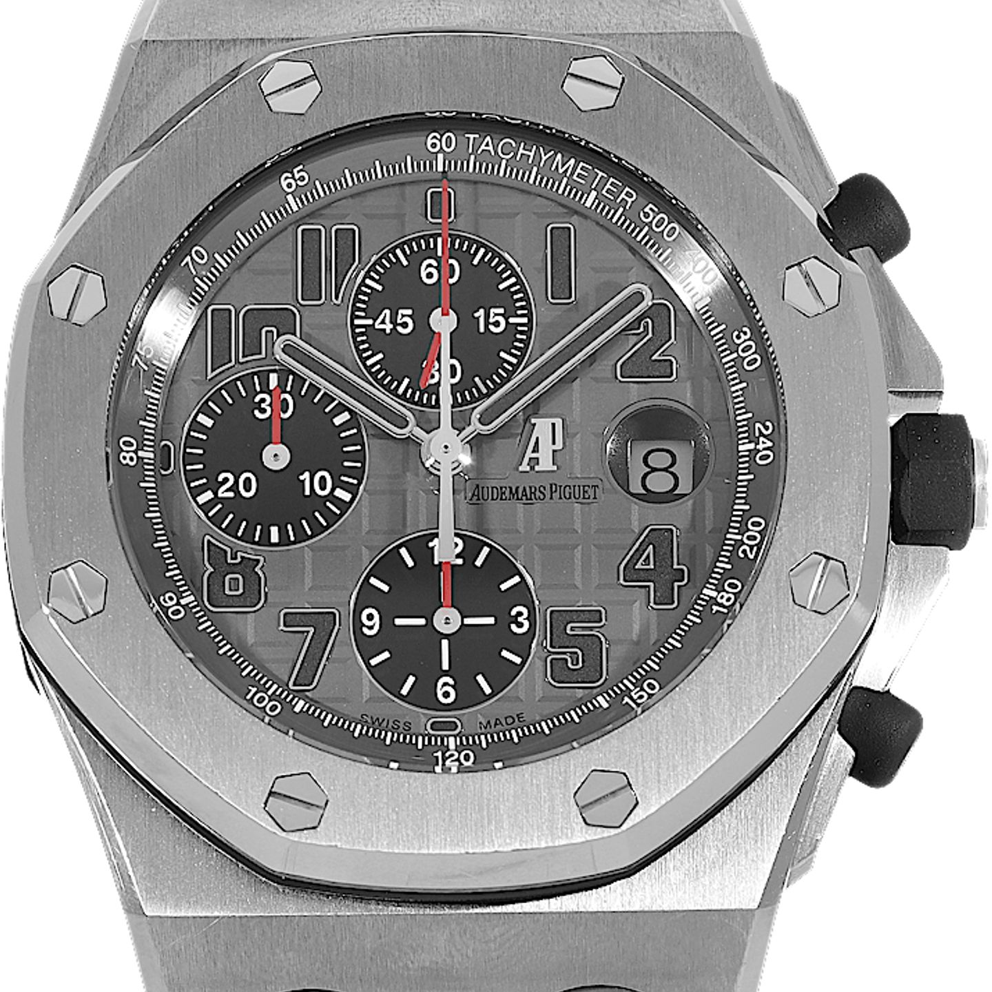 Audemars Piguet Royal Oak Offshore Chronograph 26170TI.OO.1000TI.01 (2015) - Grey dial 42 mm Titanium case (2/5)
