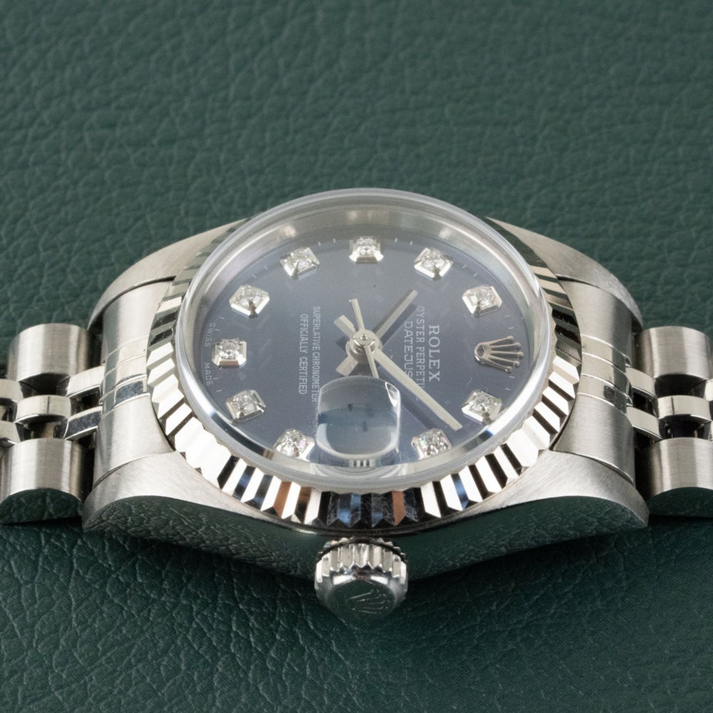 Rolex Lady-Datejust 79174 (2001) - Blue dial 26 mm Steel case (6/8)
