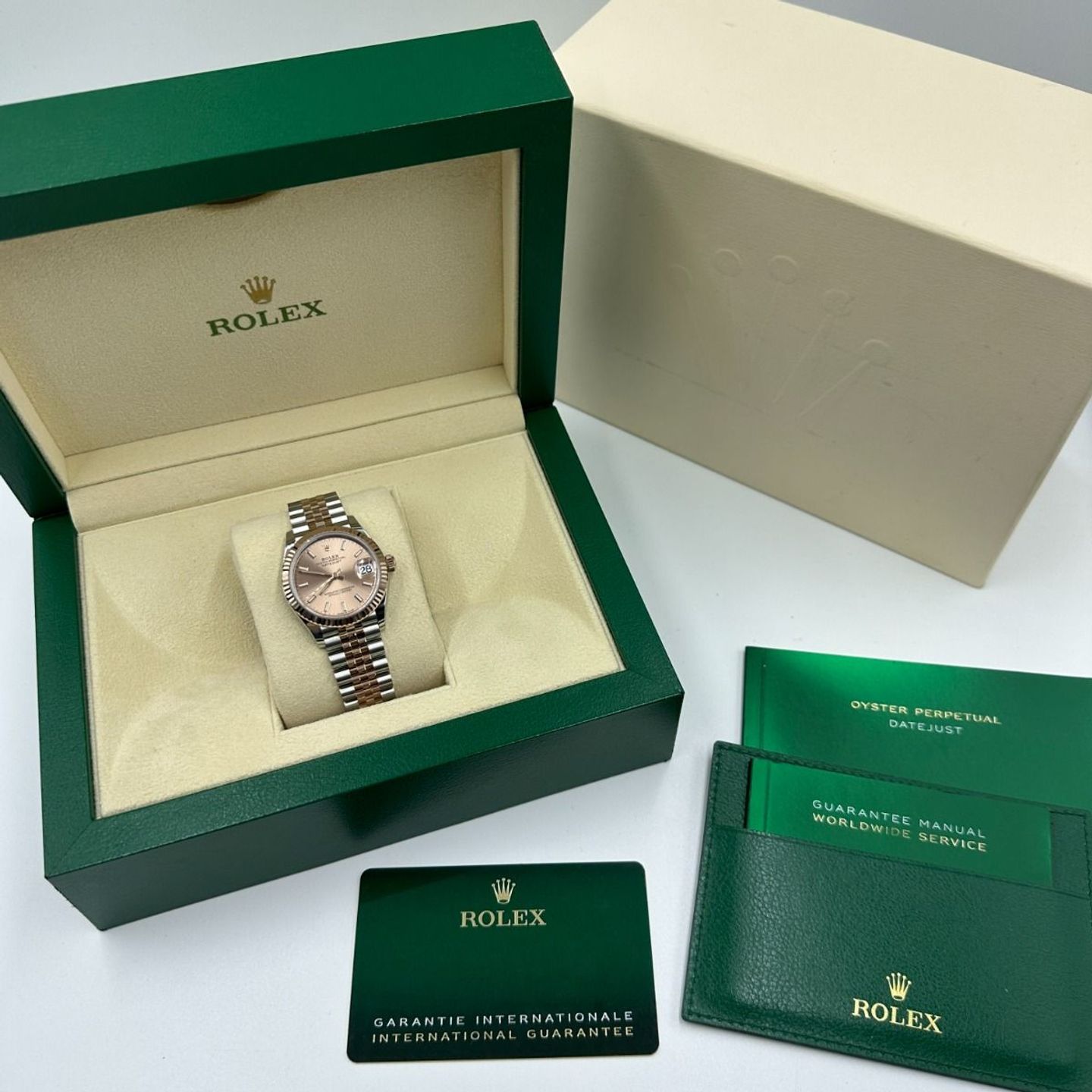 Rolex Datejust 31 278271 (2024) - Goud wijzerplaat 31mm Staal (1/8)