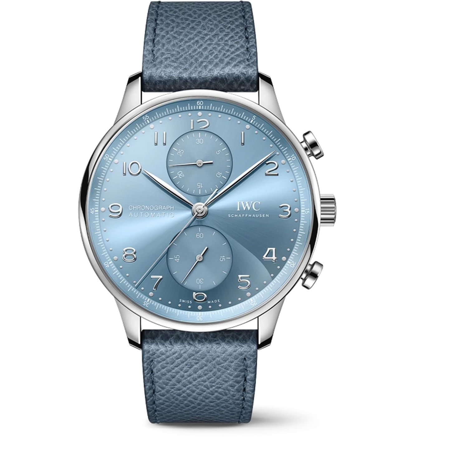 IWC Portuguese Chronograph IW371626 (2025) - Blauw wijzerplaat 41mm Witgoud (1/1)