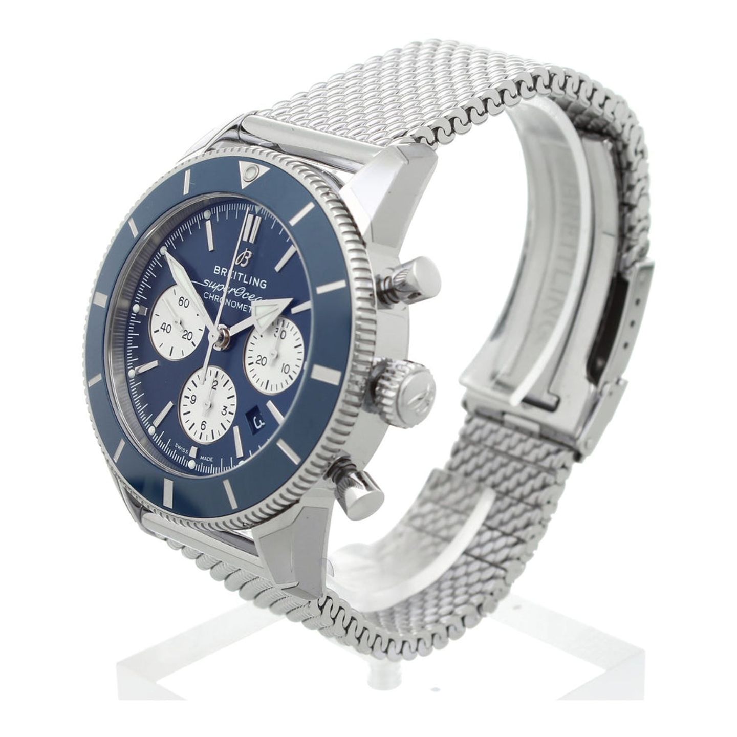 Breitling Superocean Heritage II Chronograph AB0162161C1A1 (2018) - Blue dial 44 mm Steel case (2/7)