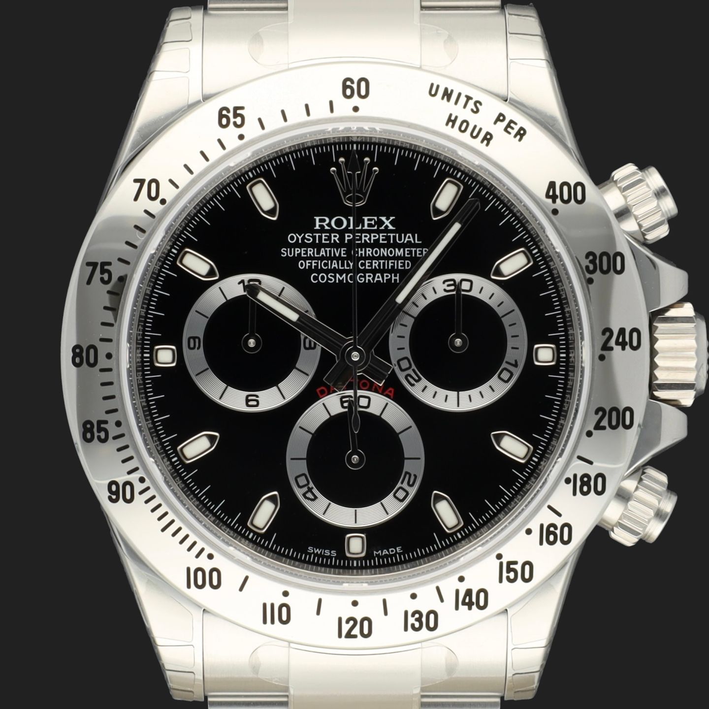 Rolex Daytona 116520 (2016) - Black dial 40 mm Steel case (2/8)