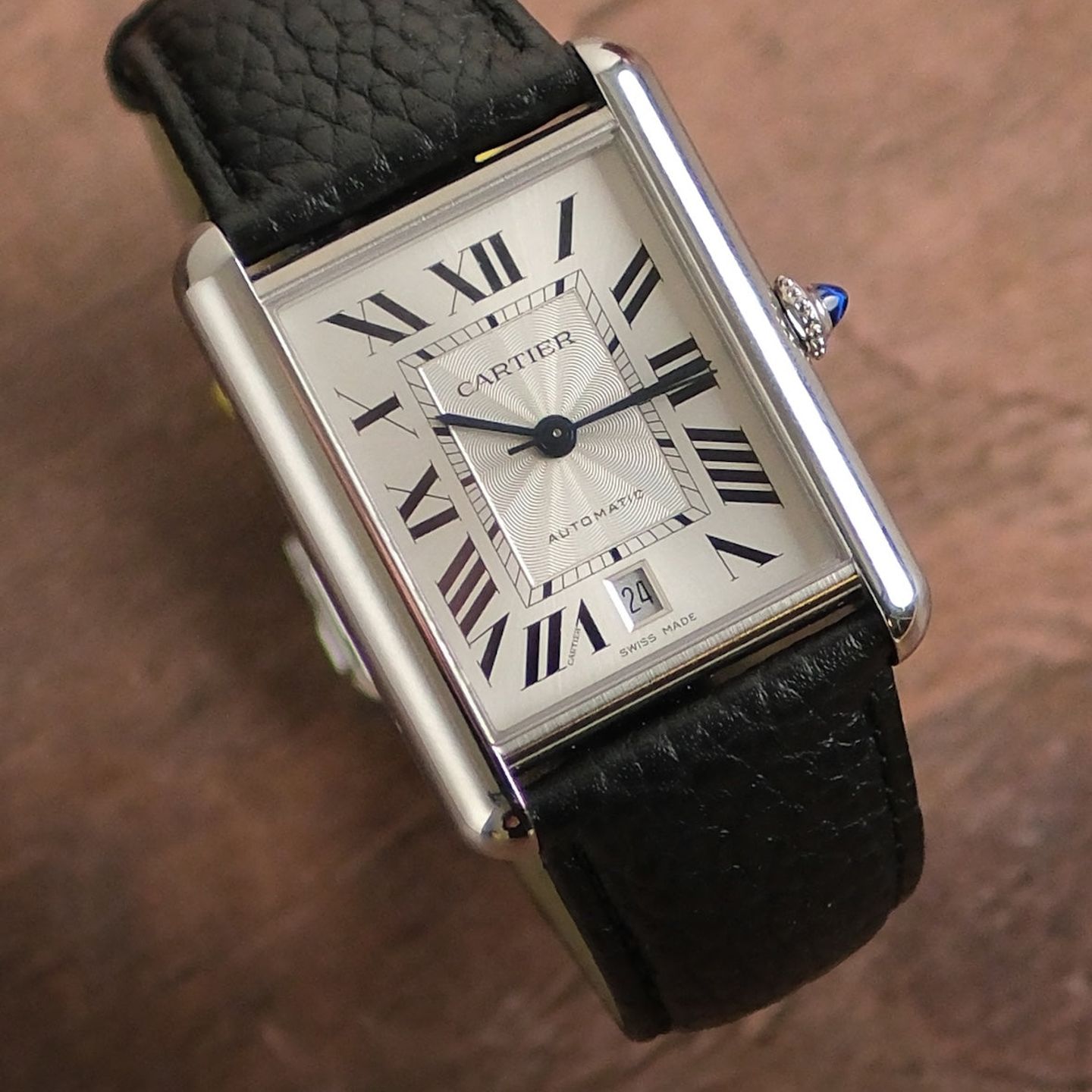 Cartier Tank WSTA0040 (2023) - Zilver wijzerplaat 41mm Staal (3/4)