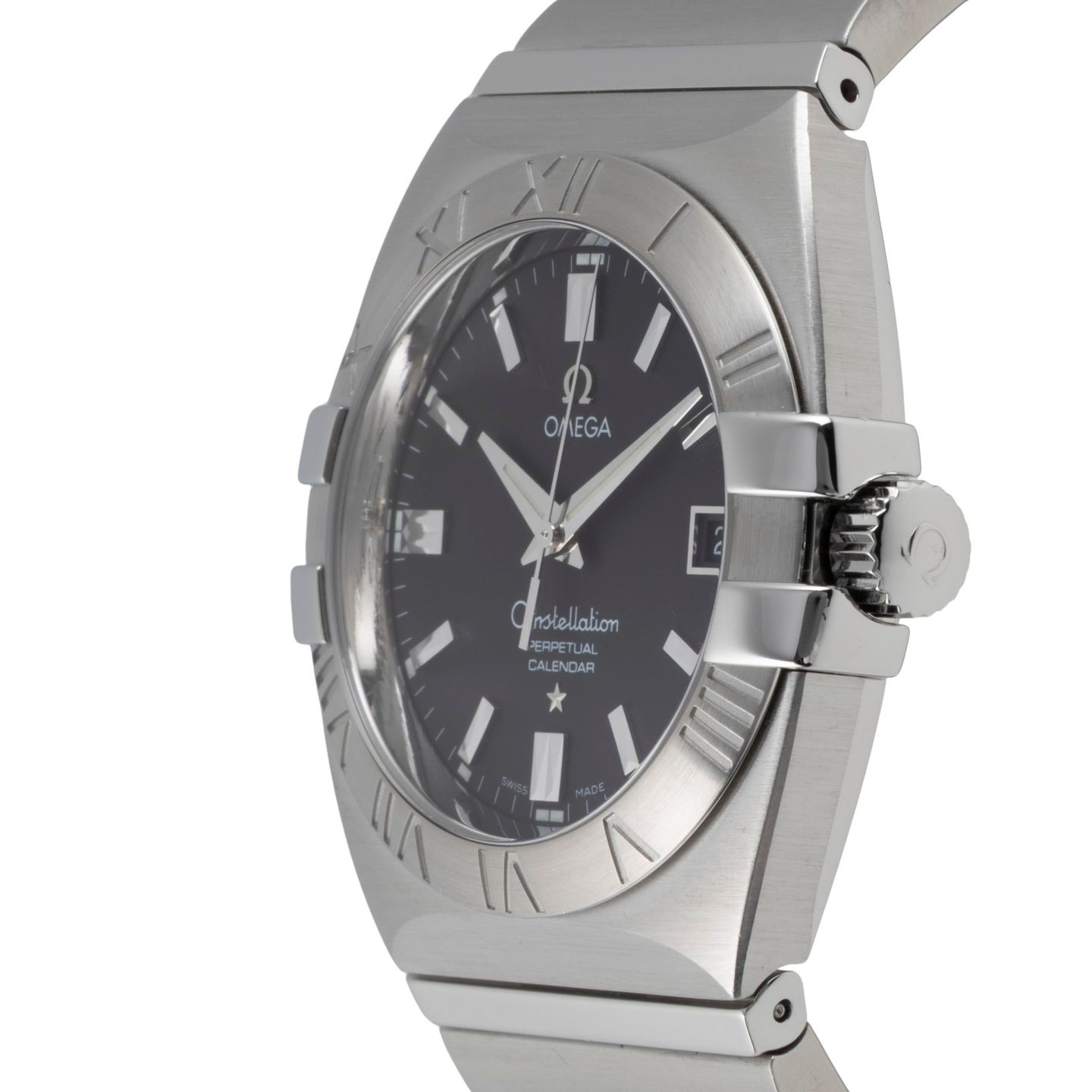 Omega Constellation Double Eagle 1513.51.00 (2005) - Zwart wijzerplaat 38mm Staal (6/8)