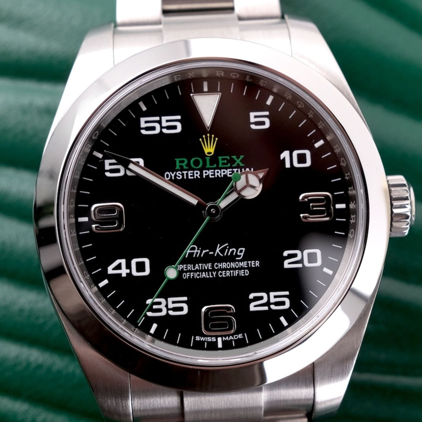 Rolex Air-King 116900 (2020) - Black dial 40 mm Steel case (1/8)