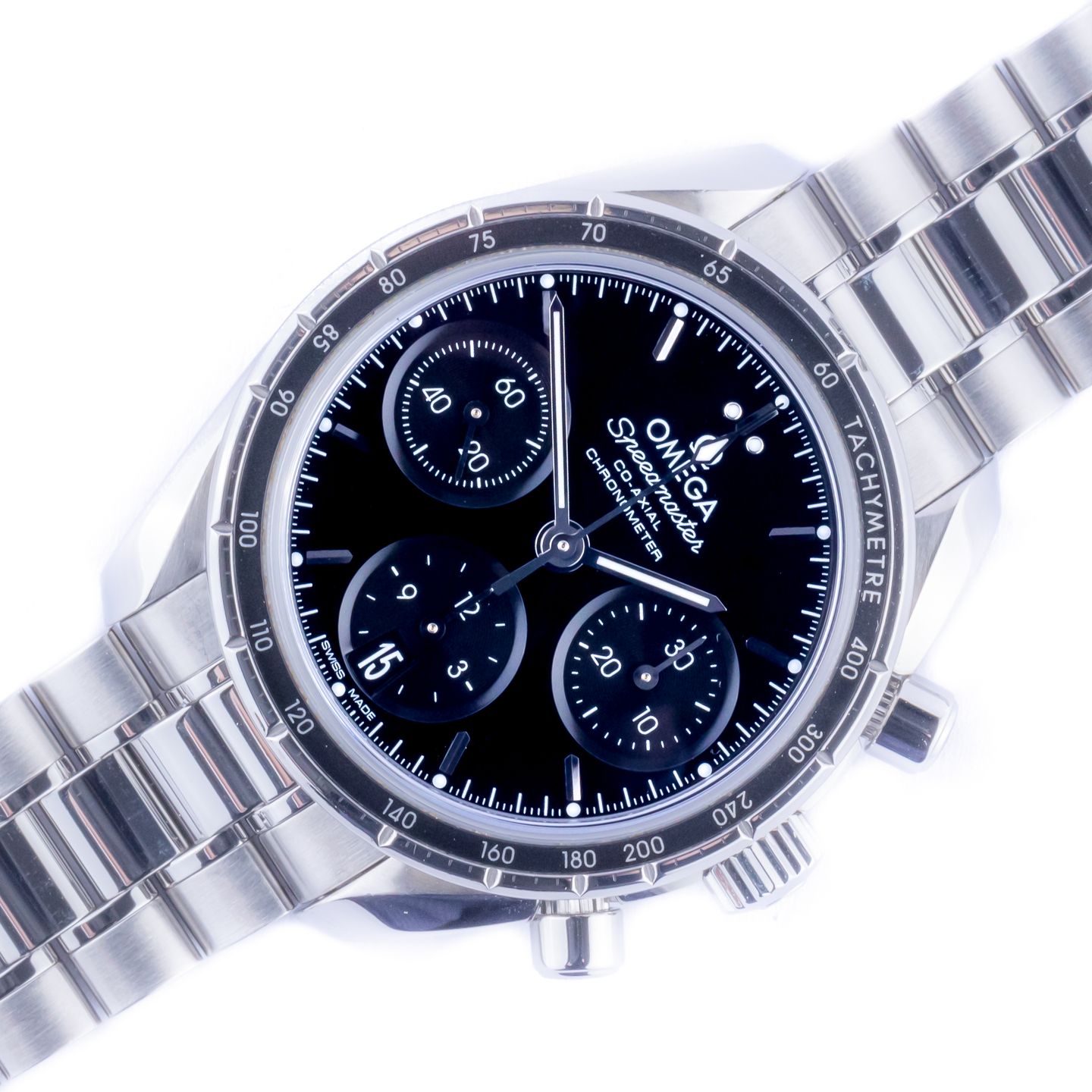 Omega Speedmaster 324.30.38.50.01.001 (Unknown (random serial)) - Black dial 38 mm Steel case (1/8)