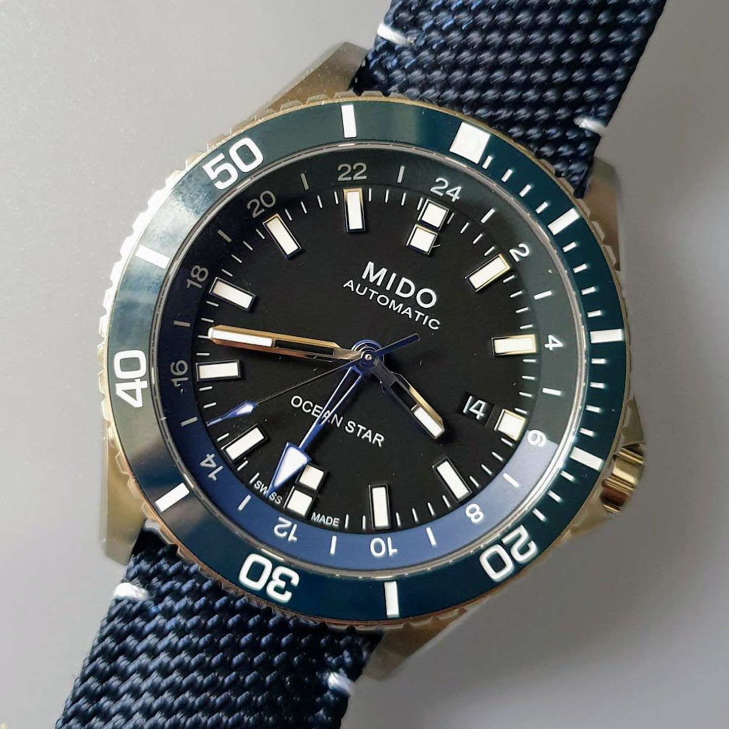 Mido Multifort M026.629.17.051.00 (2025) - Blue dial 44 mm Steel case (1/8)