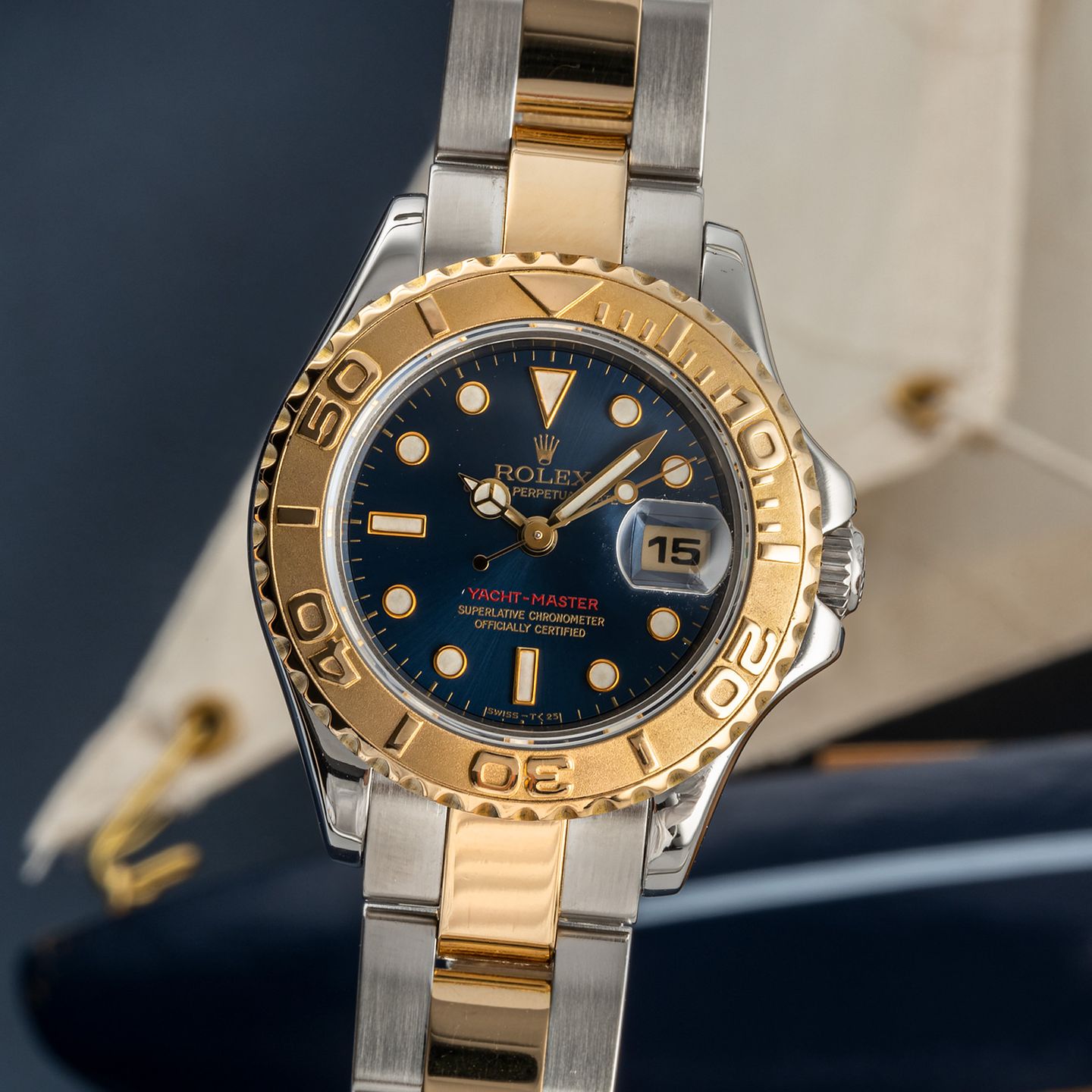 Rolex Yacht-Master 69623 (Onbekend (willekeurig serienummer)) - 29mm Goud/Staal (3/8)