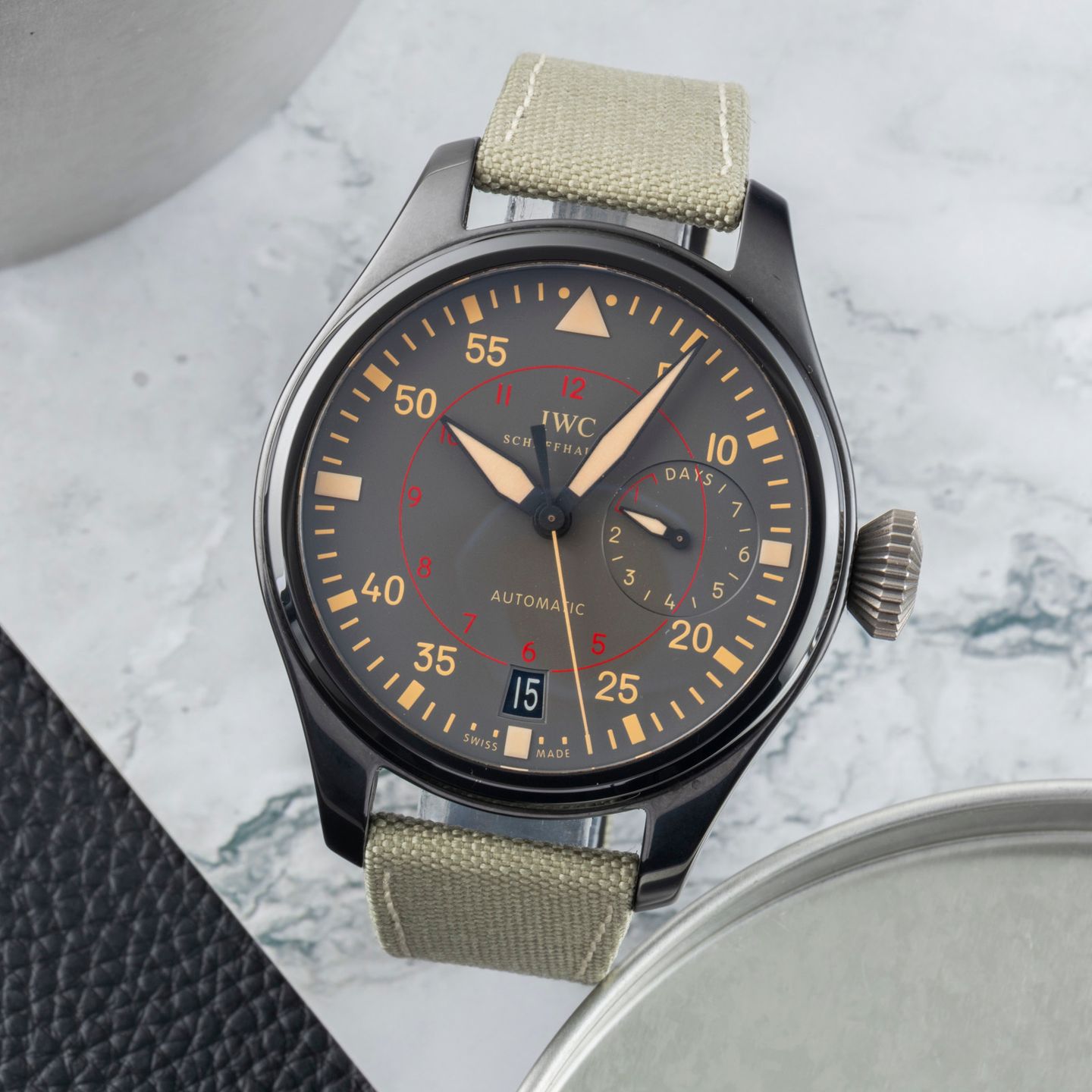 IWC Big Pilot Top Gun IW501902 (2017) - Grijs wijzerplaat 48mm Keramiek (1/8)