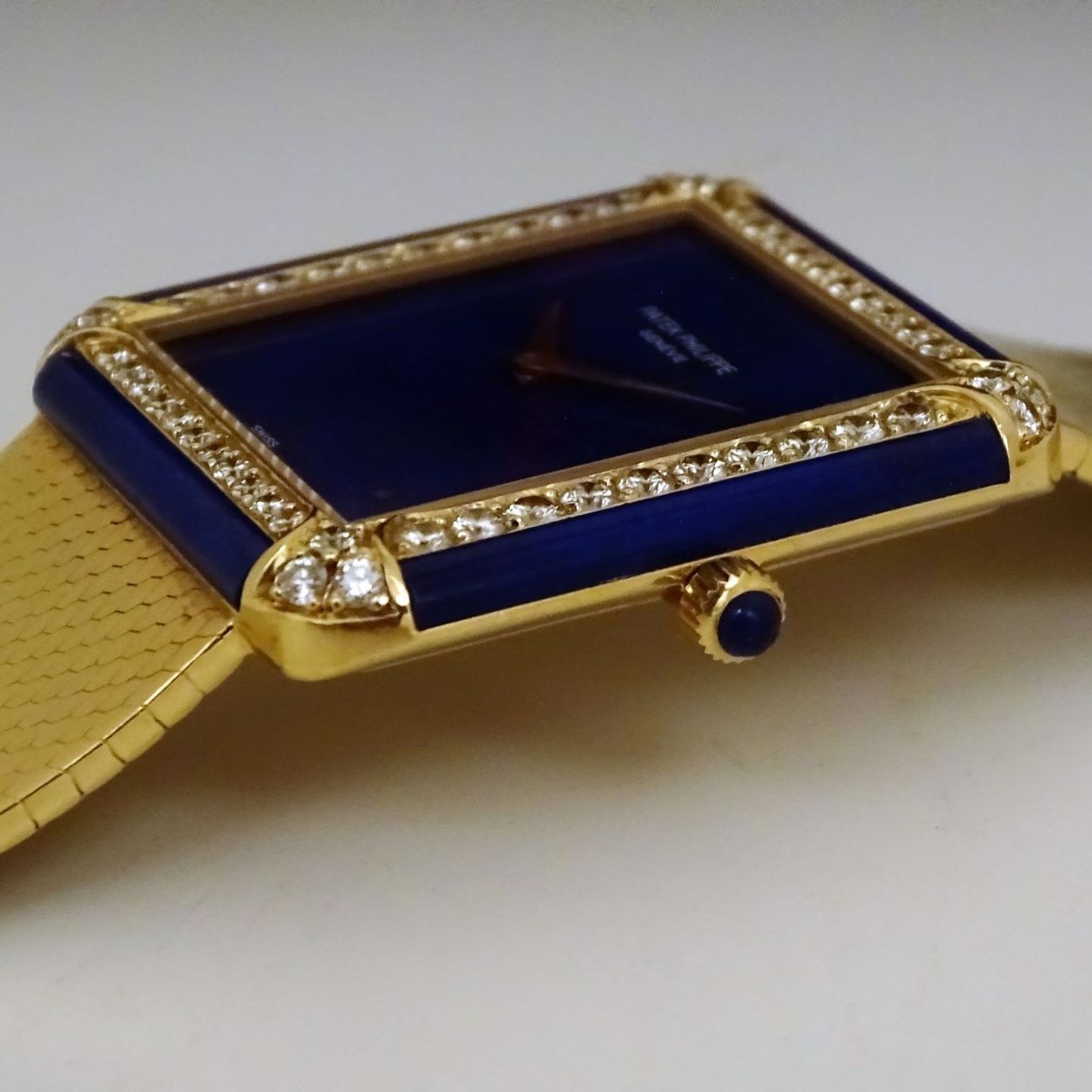 Patek Philippe Unknown 3727 / 004 (1974) - Blue dial 30 mm Yellow Gold case (2/8)