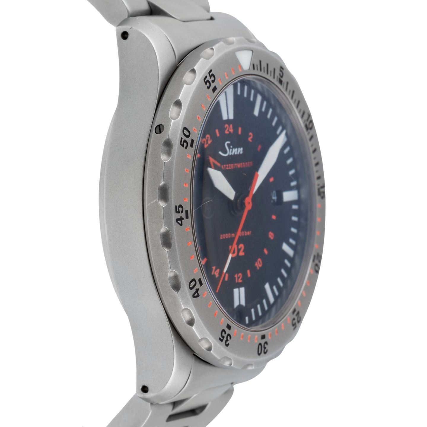 Sinn U2 1020.040 (2020) - Black dial 45 mm Steel case (7/8)