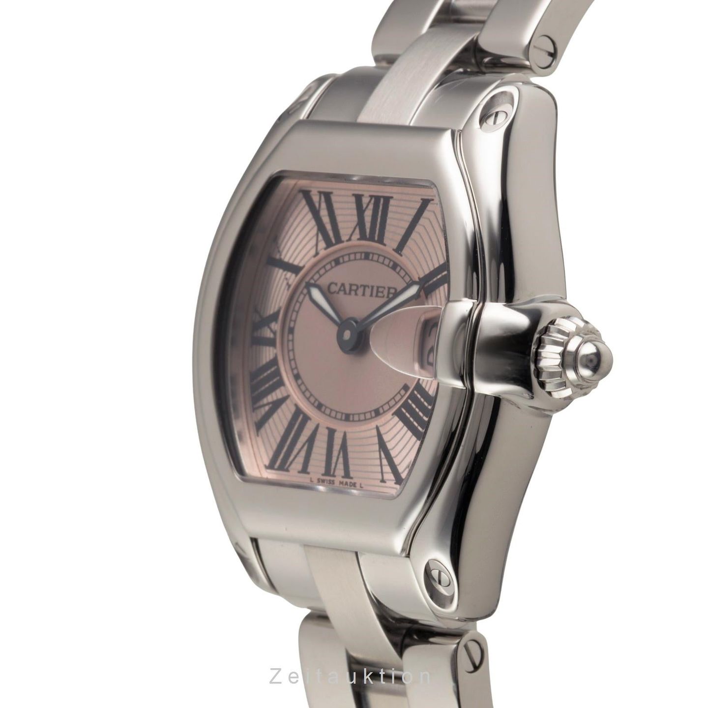 Cartier Roadster W62017V3 (2005) - Pink dial 30 mm Steel case (5/8)