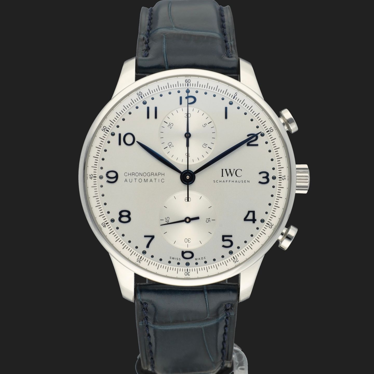 IWC Portuguese Chronograph IW371605 (2024) - Zilver wijzerplaat 41mm Staal (3/8)