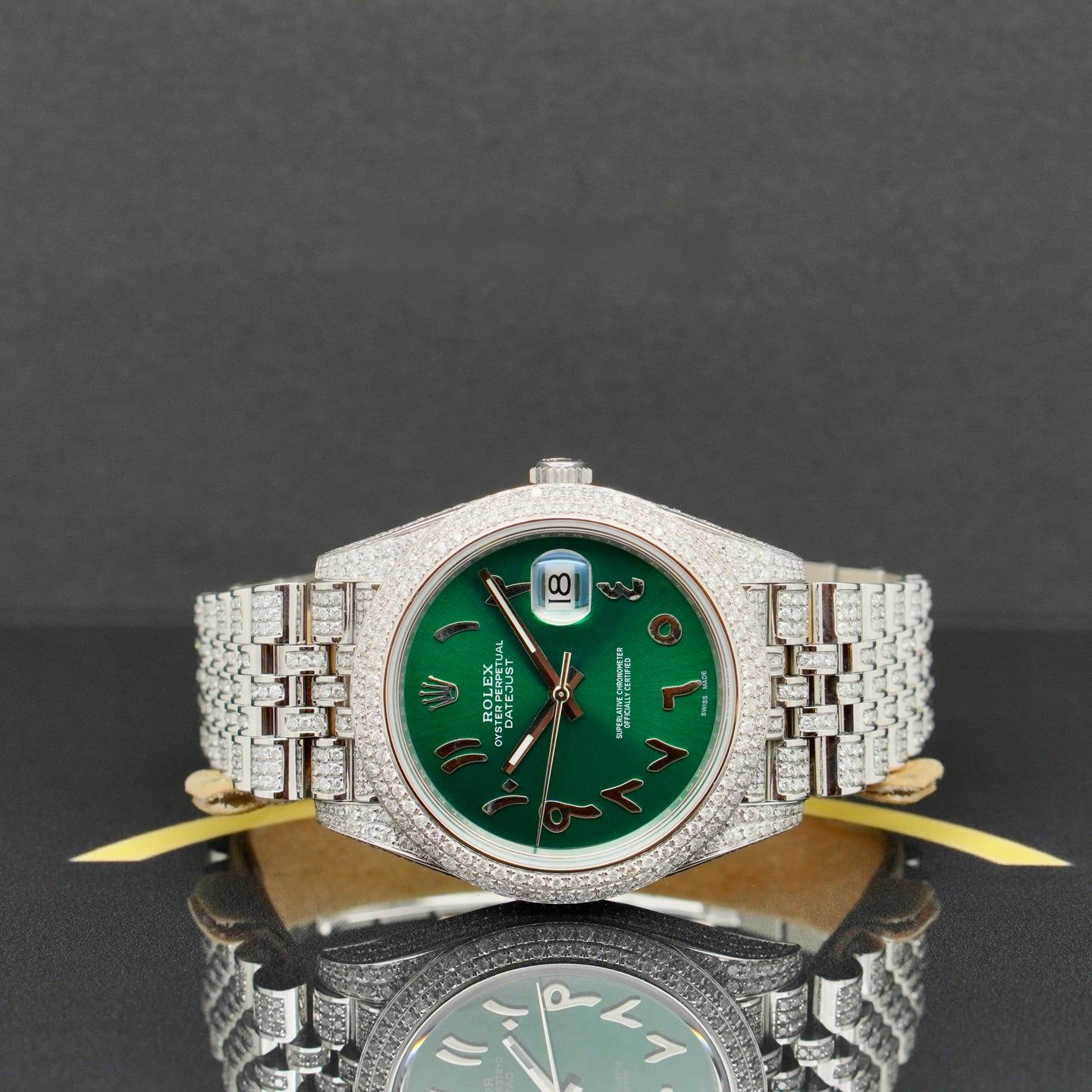 Rolex Datejust 41 126300 (2021) - Groen wijzerplaat 41mm Staal (4/7)