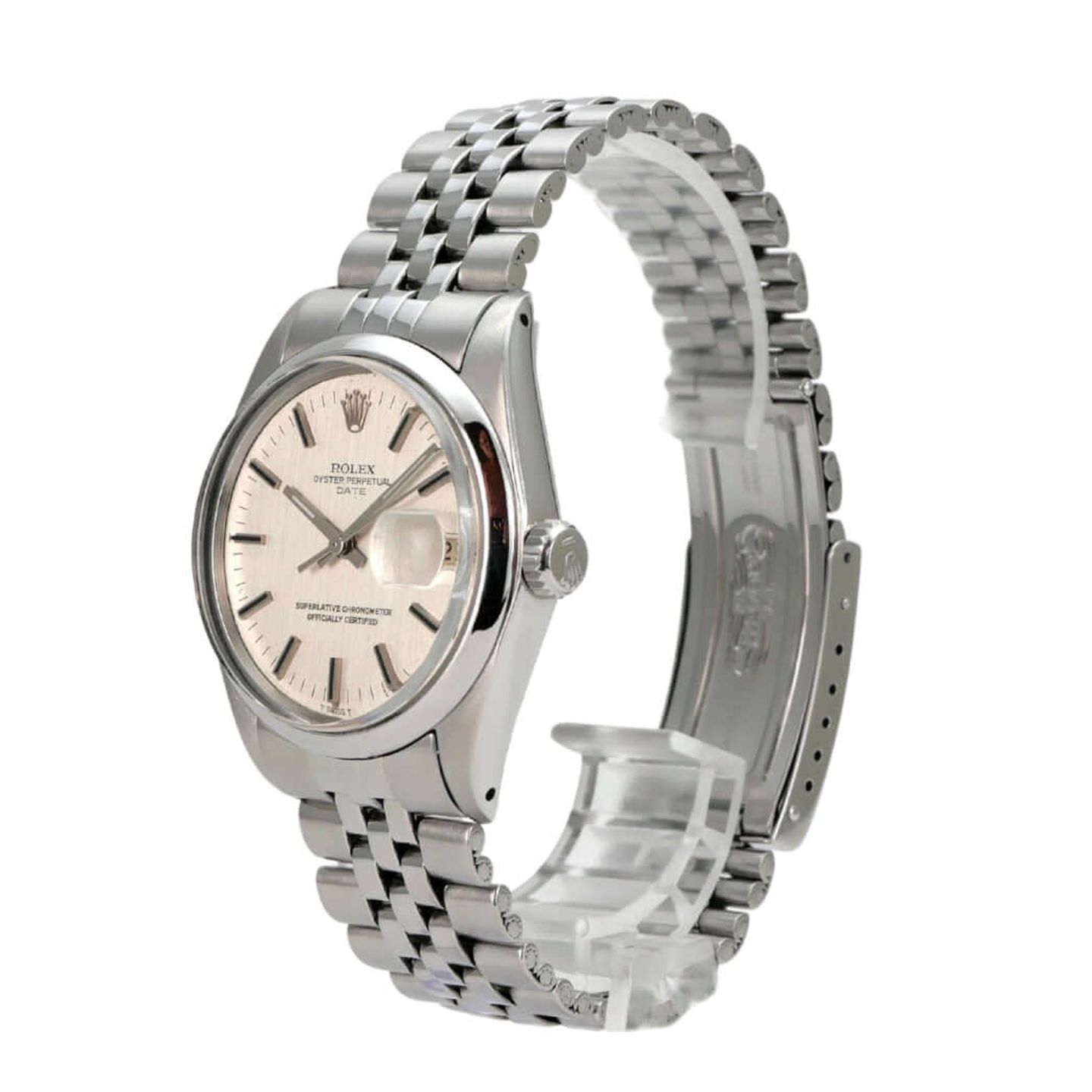 Rolex Oyster Perpetual Date 115200 (1973) - 34mm Staal (3/8)