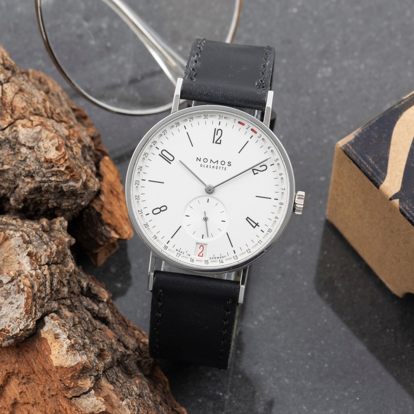 NOMOS Tangente 135 (Unknown (random serial)) - White dial 38 mm Steel case (1/8)