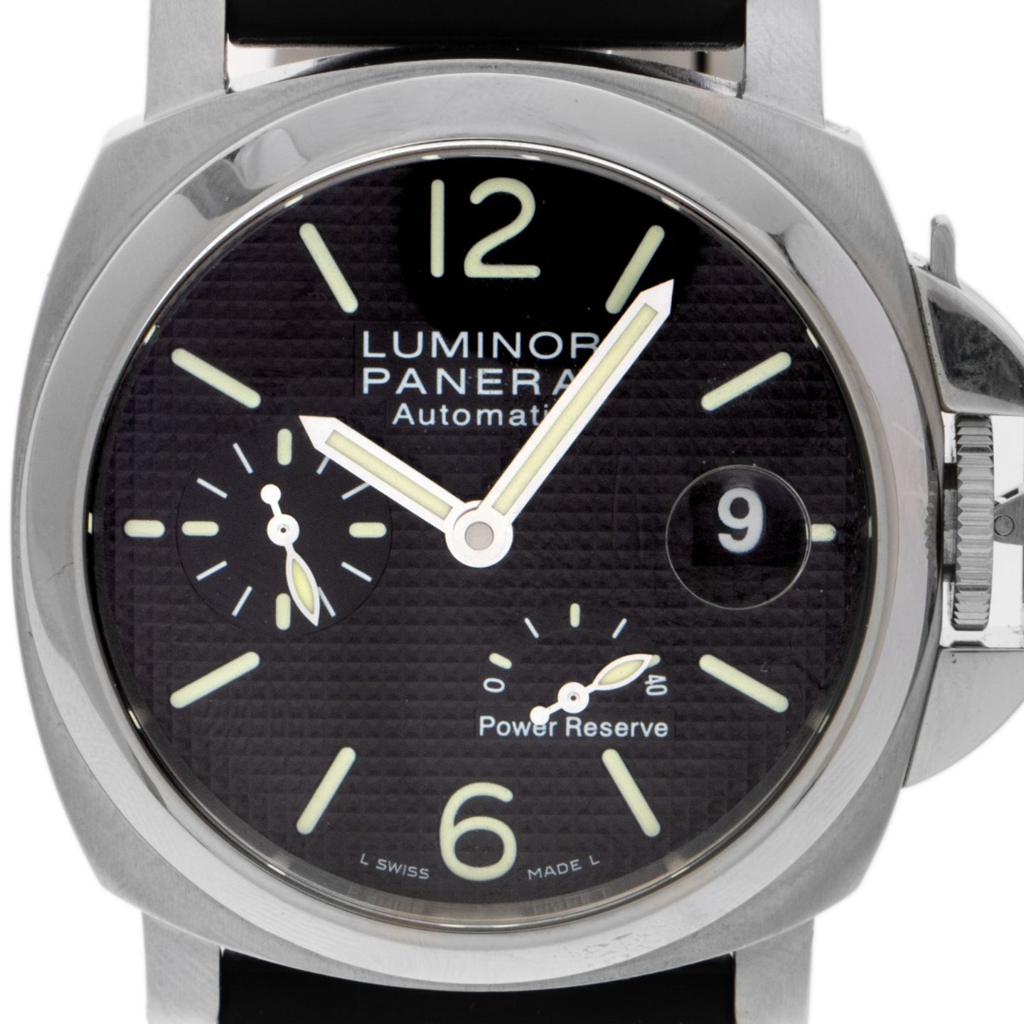 Panerai Luminor Power Reserve PAM00241 (2008) - Zwart wijzerplaat 40mm Staal (1/8)