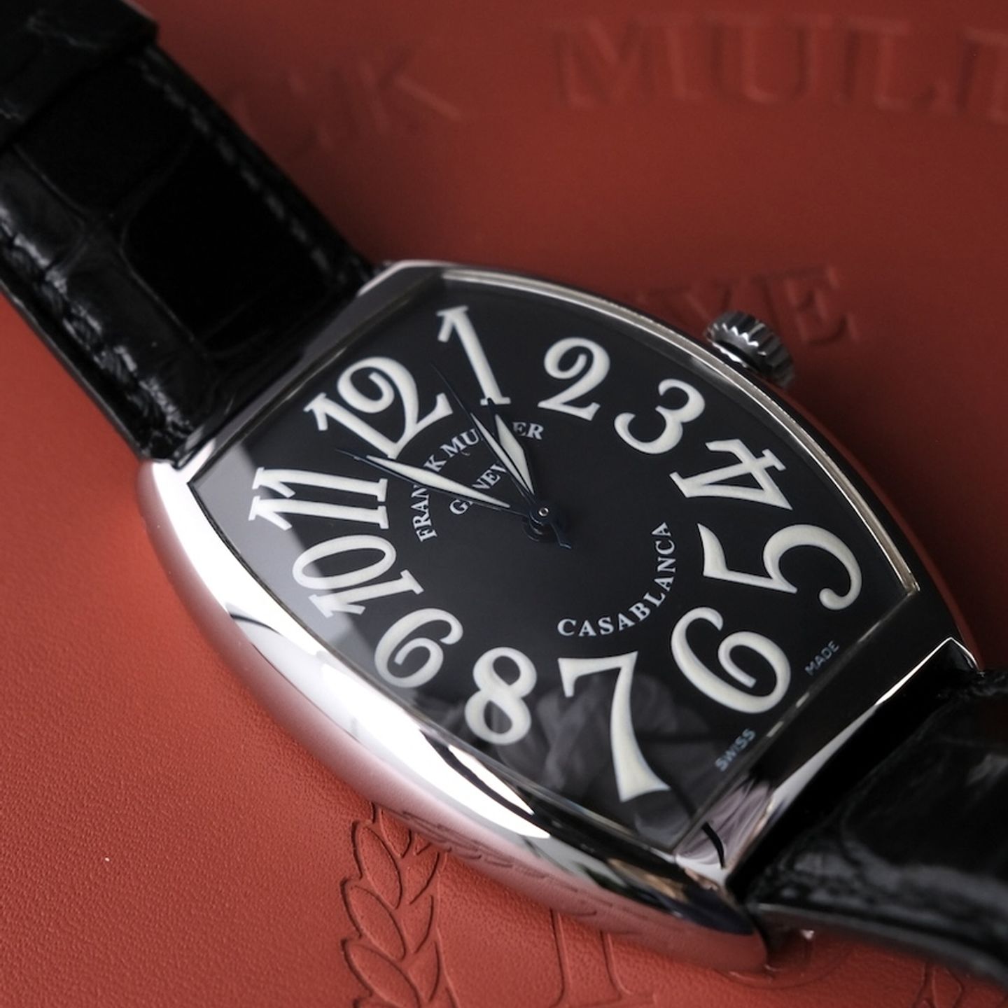 Franck Muller Casablanca 6850 (Unknown (random serial)) - Black dial 35 mm Steel case (1/8)
