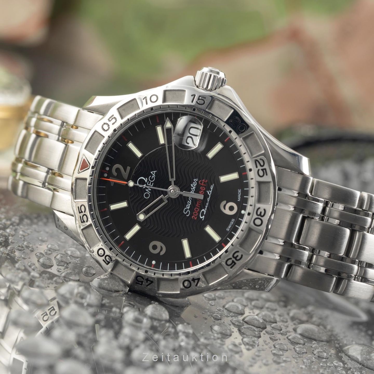 Omega Seamaster 2516.50.00 (1999) - Zwart wijzerplaat 37mm Staal (2/8)
