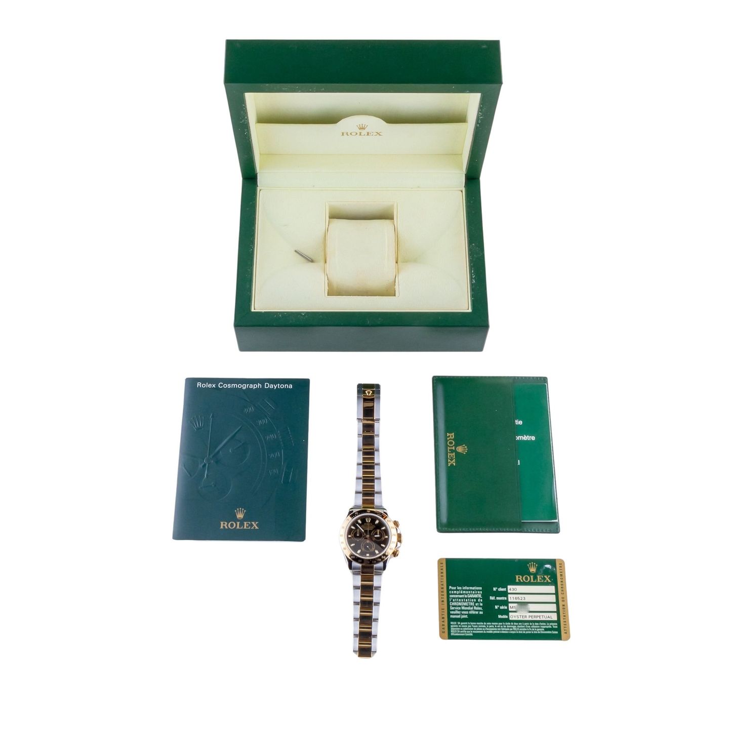 Rolex Daytona 116523 (2008) - 40 mm Gold/Steel case (8/8)