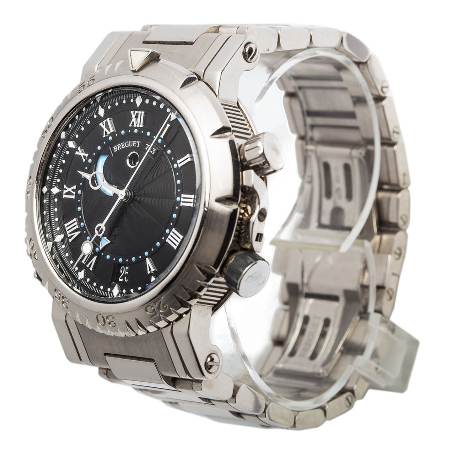 Breguet Marine 5847BB/92/5ZV (Unknown (random serial)) - Black dial 45 mm White Gold case (4/6)