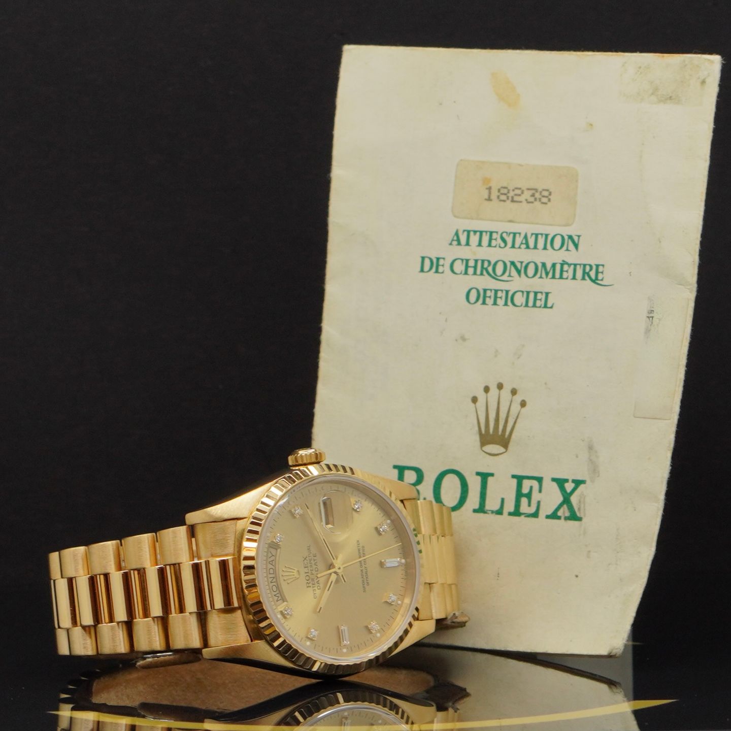 Rolex Day-Date 36 18238 (1991) - Goud wijzerplaat 36mm Geelgoud (4/6)